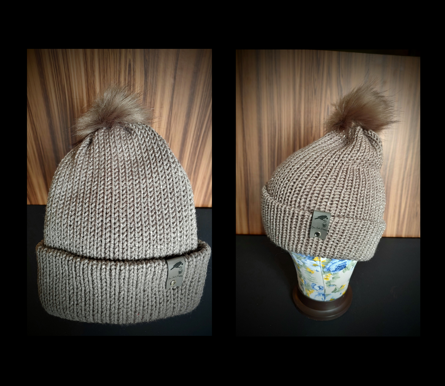 Sparkle Pom-Pom Hats