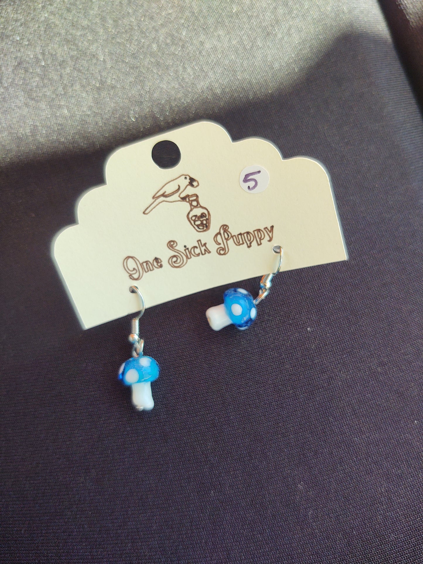Mini Mushroom Earrings