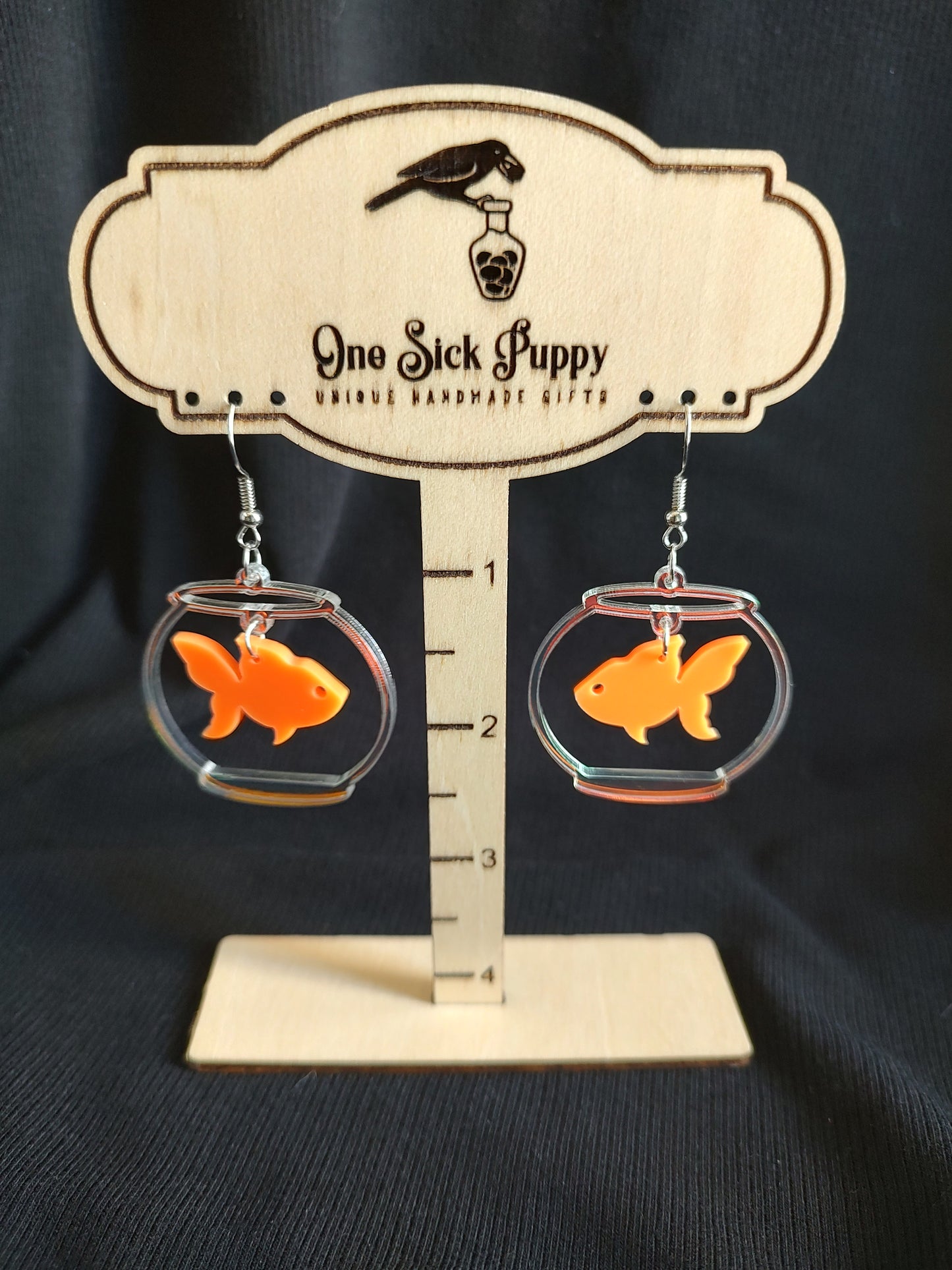 Fish Bowl Dangle Earrings