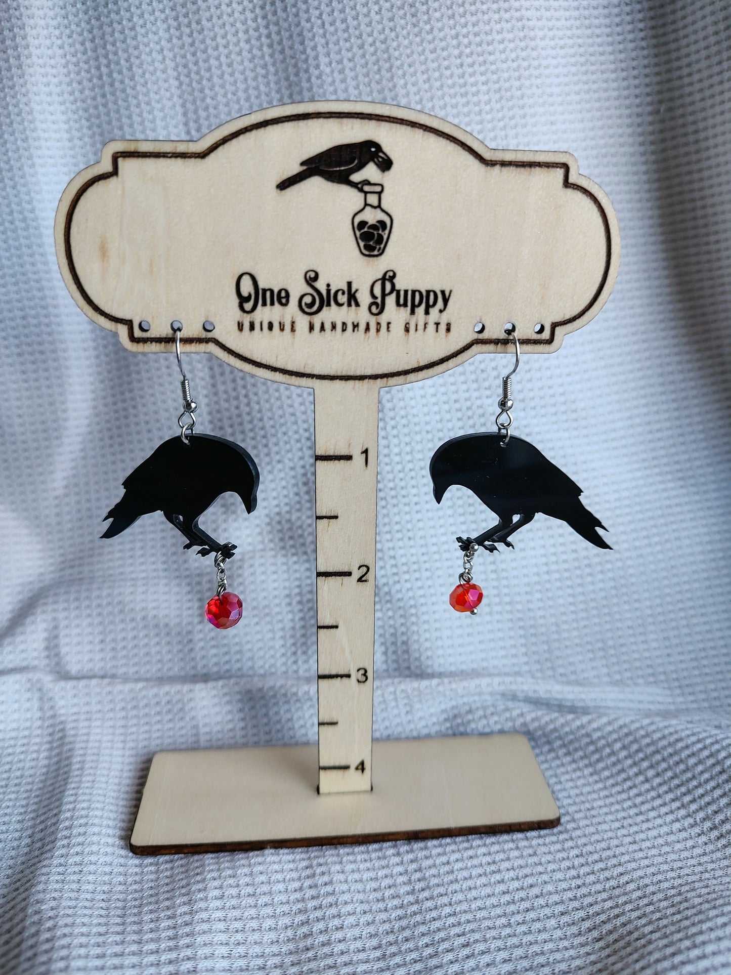 Treasure Crow Earrings