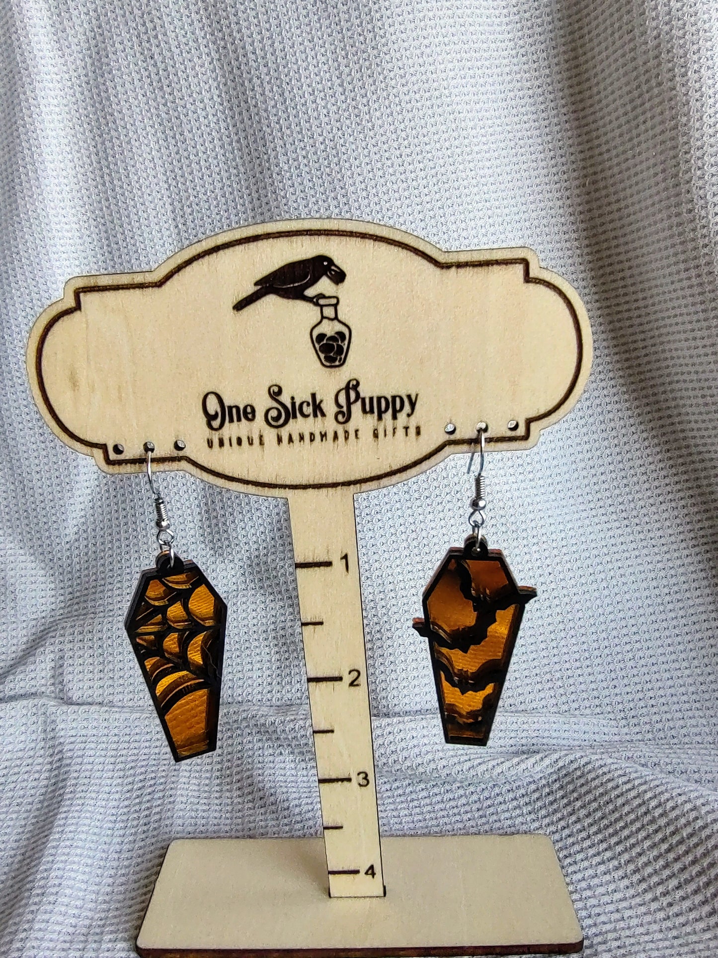 Coffin Dangle Earrings