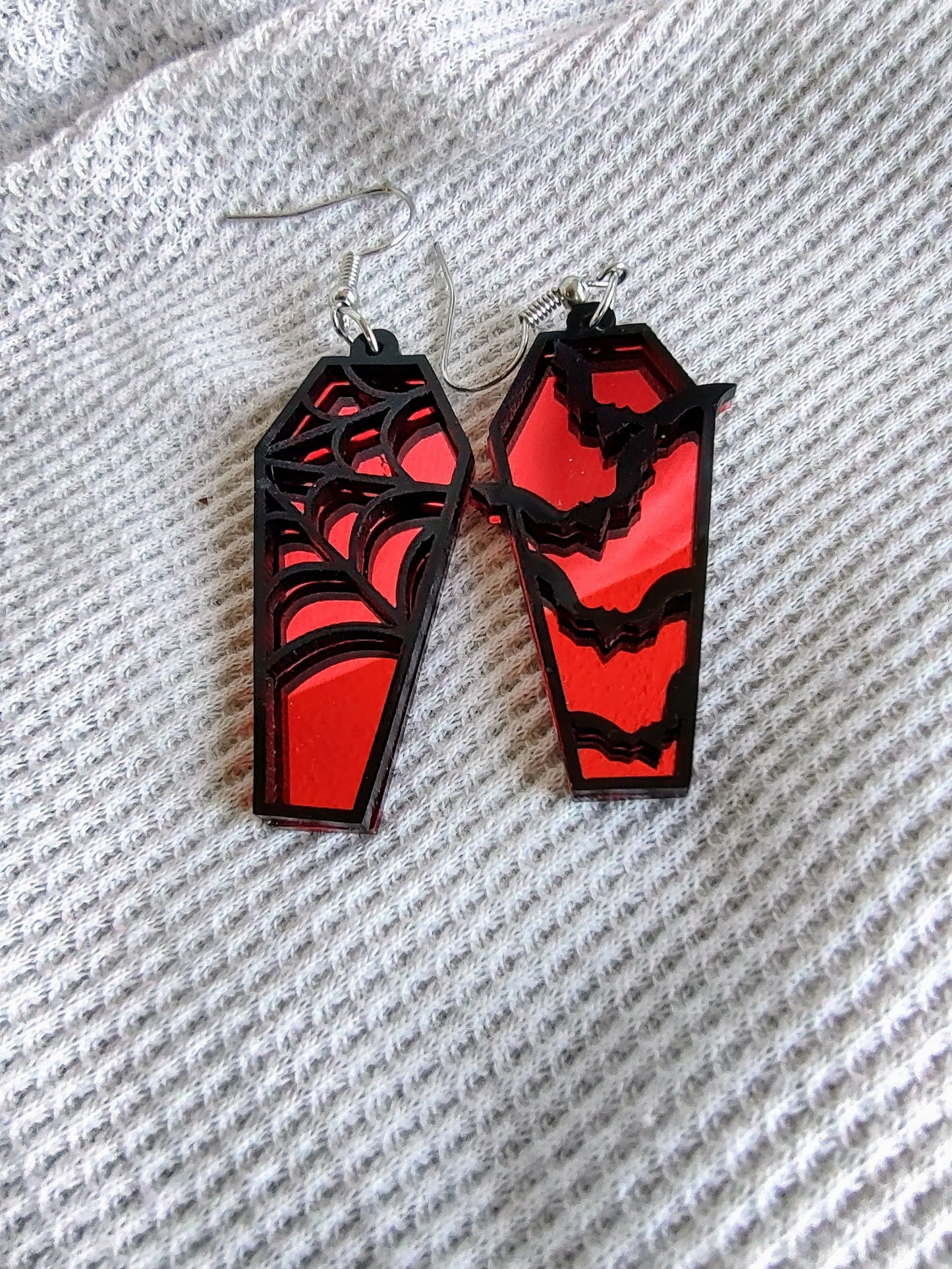 Coffin Dangle Earrings