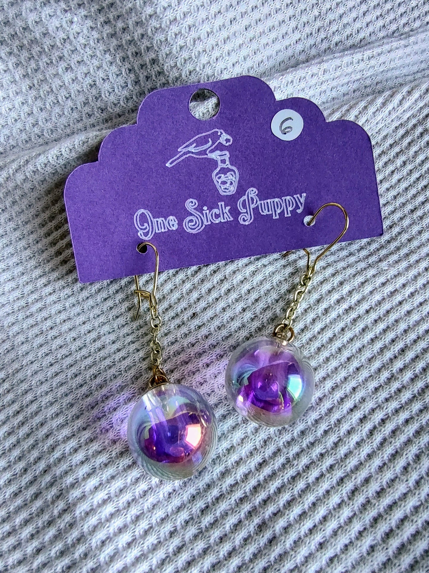 Mirror Ball Dangle Earrings