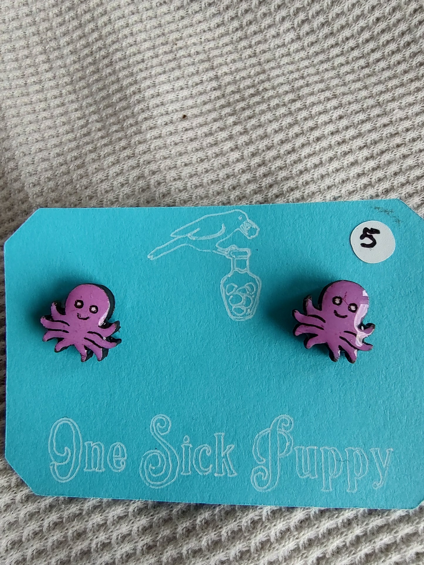 Octopus Stud Earrings
