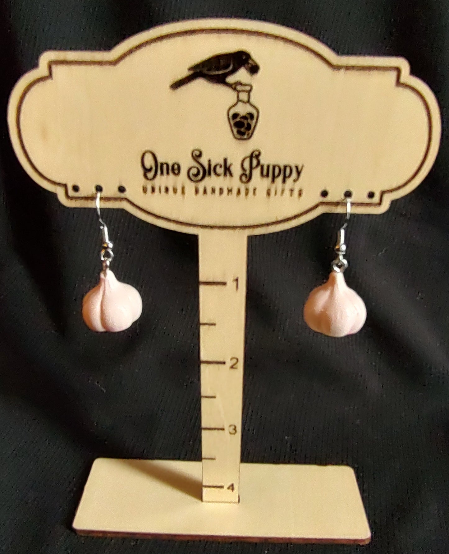 3D Garlic Clove Earrings