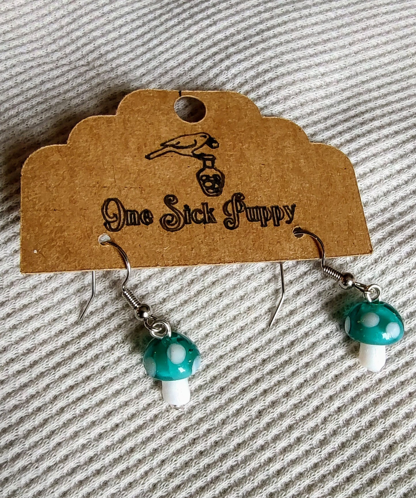 Mini Mushroom Earrings