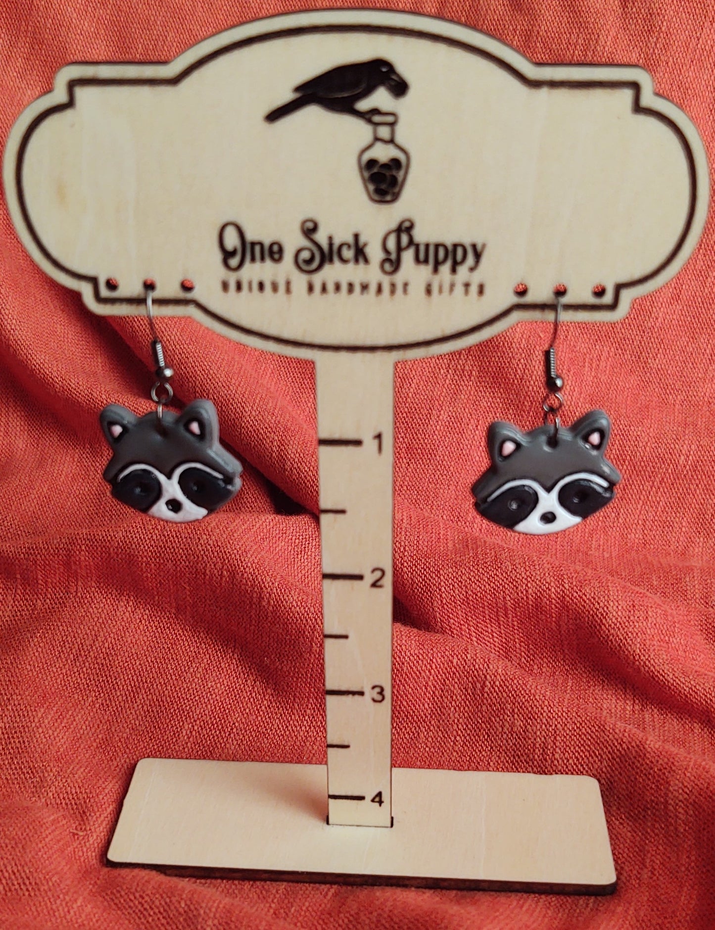 Rocky Raccoon Earrings