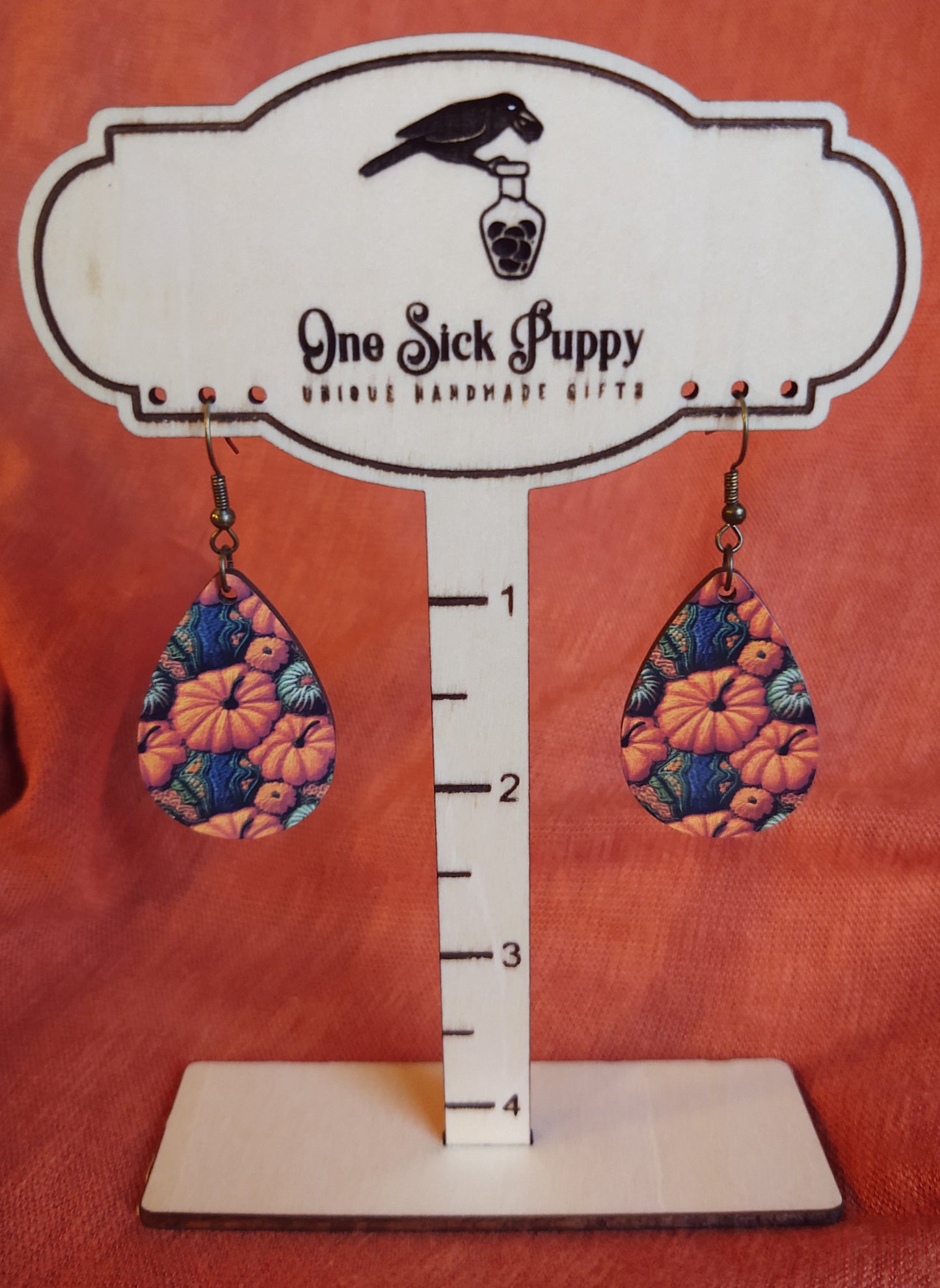 Pumpkin Patch Wooden Dangles