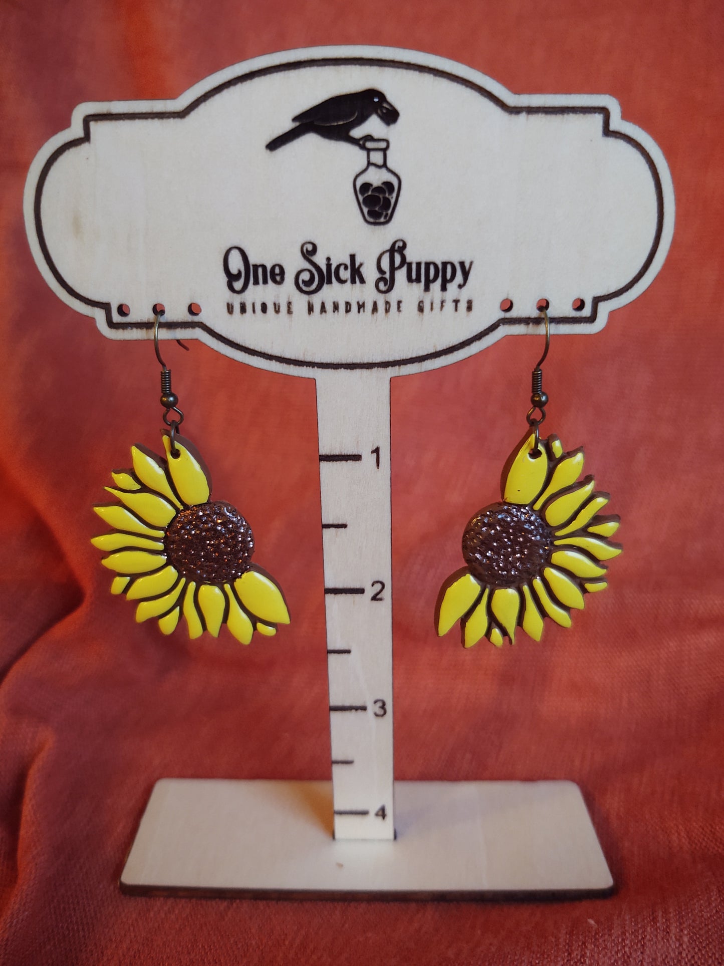 Sunflower Dangle Earrings