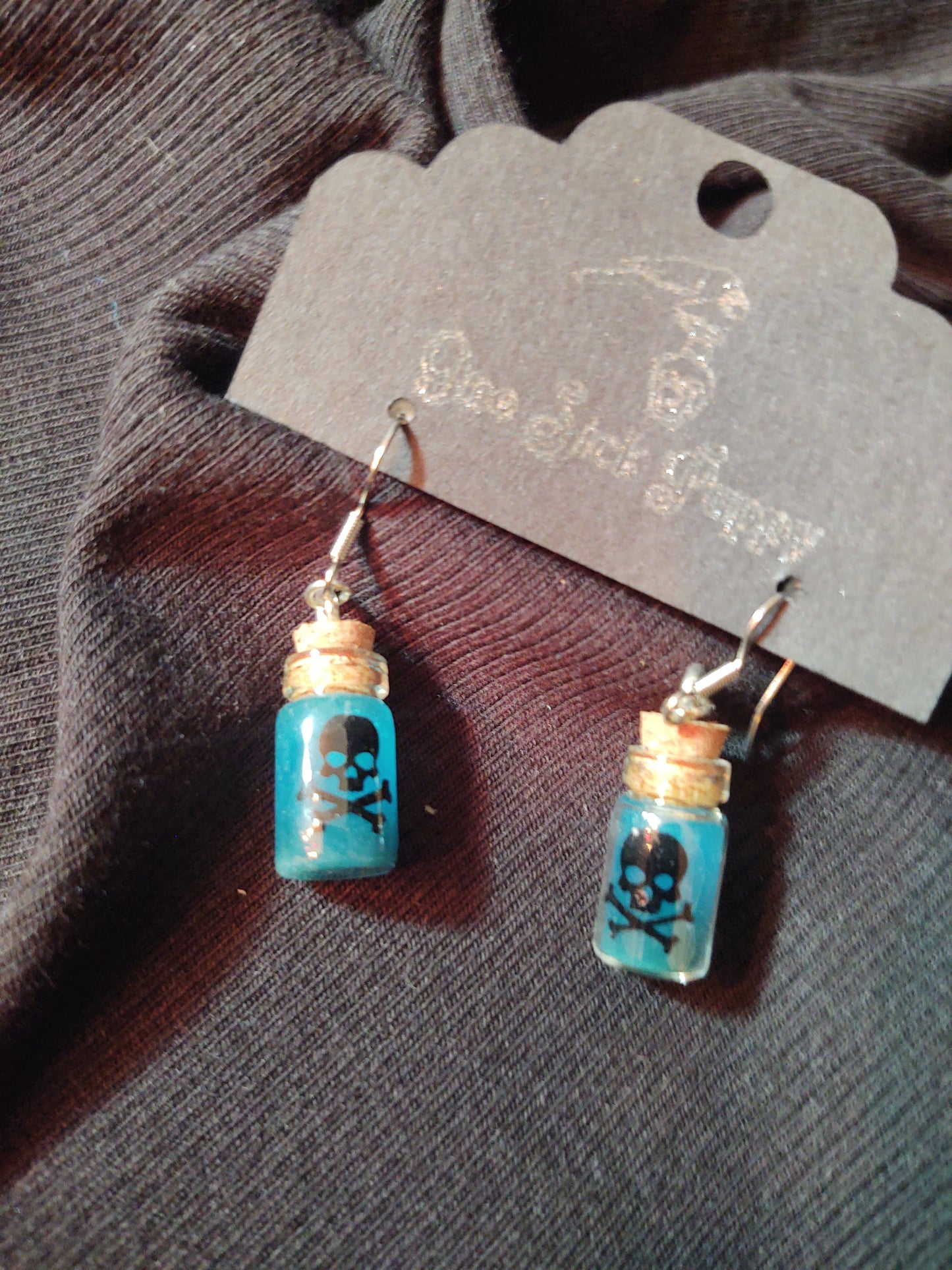 Toxic Blue Glow Dangles