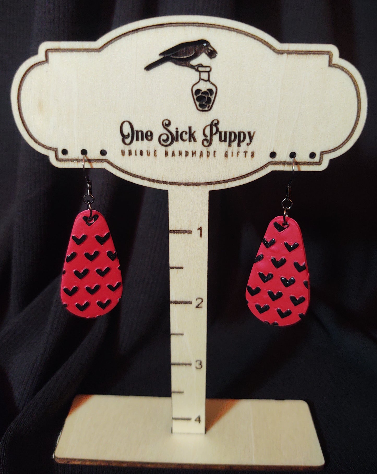 Heart Drop Dangles