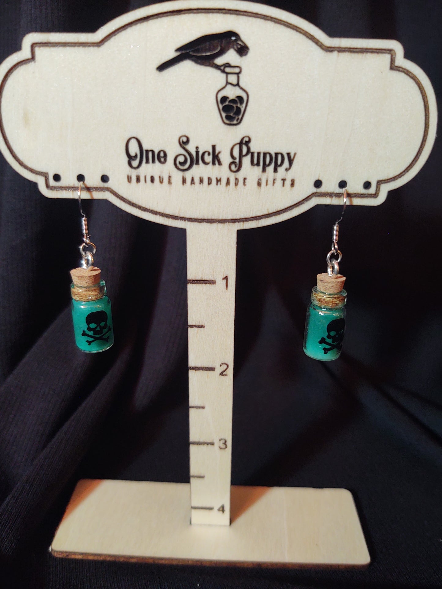 Toxic Blue Glow Dangles
