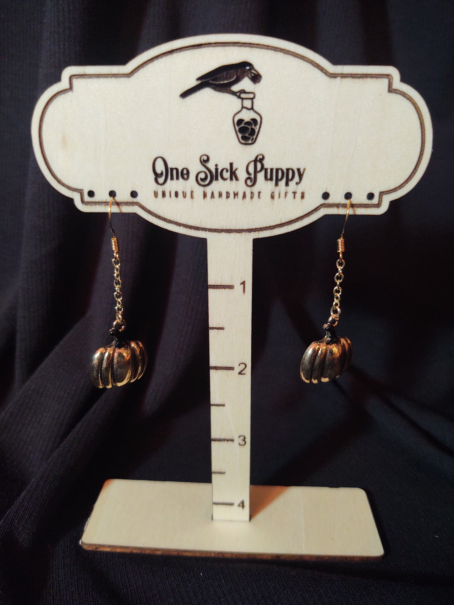 Metal Pumpkin Dangles