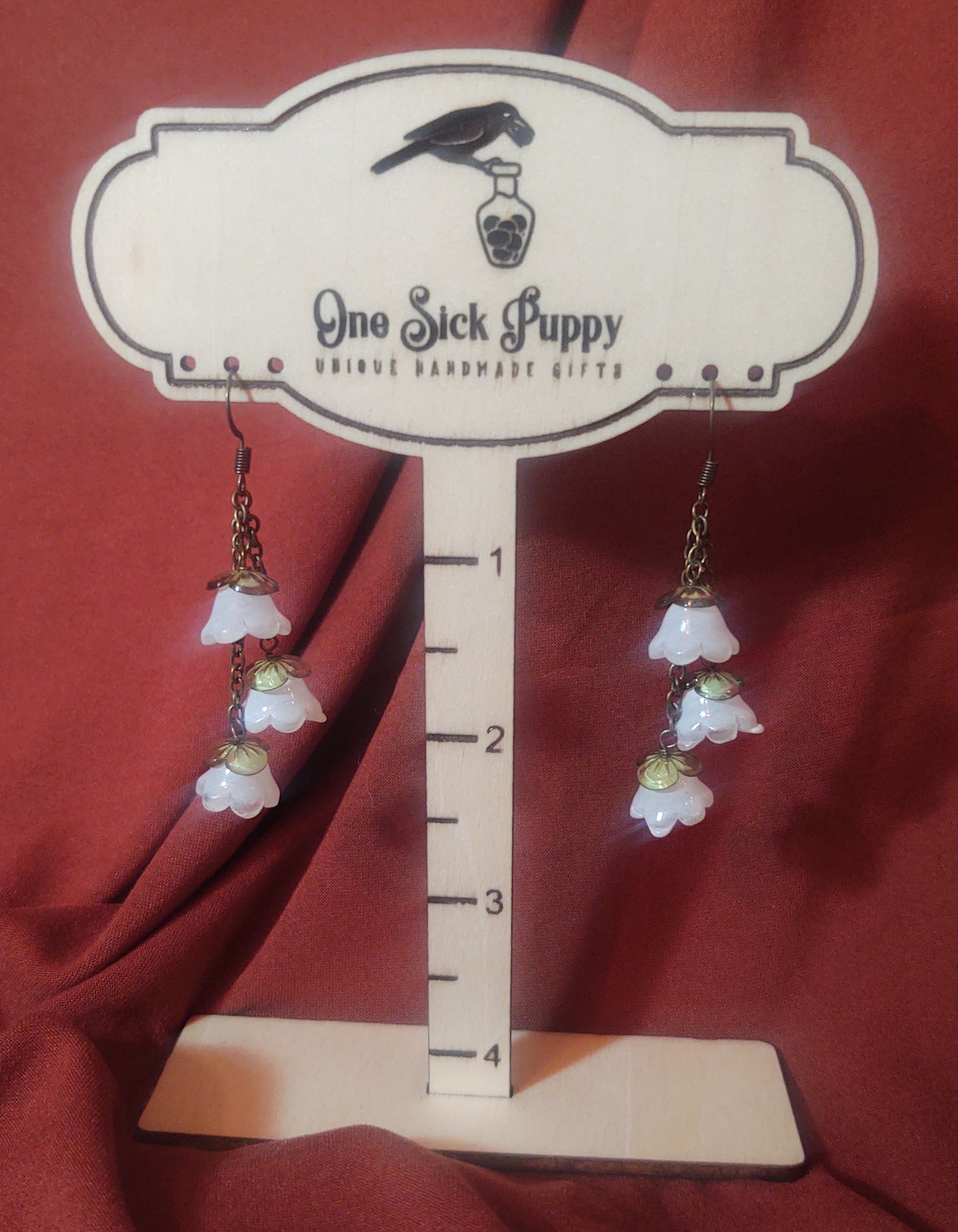 Lilly Of The Valley Dangle Earrings