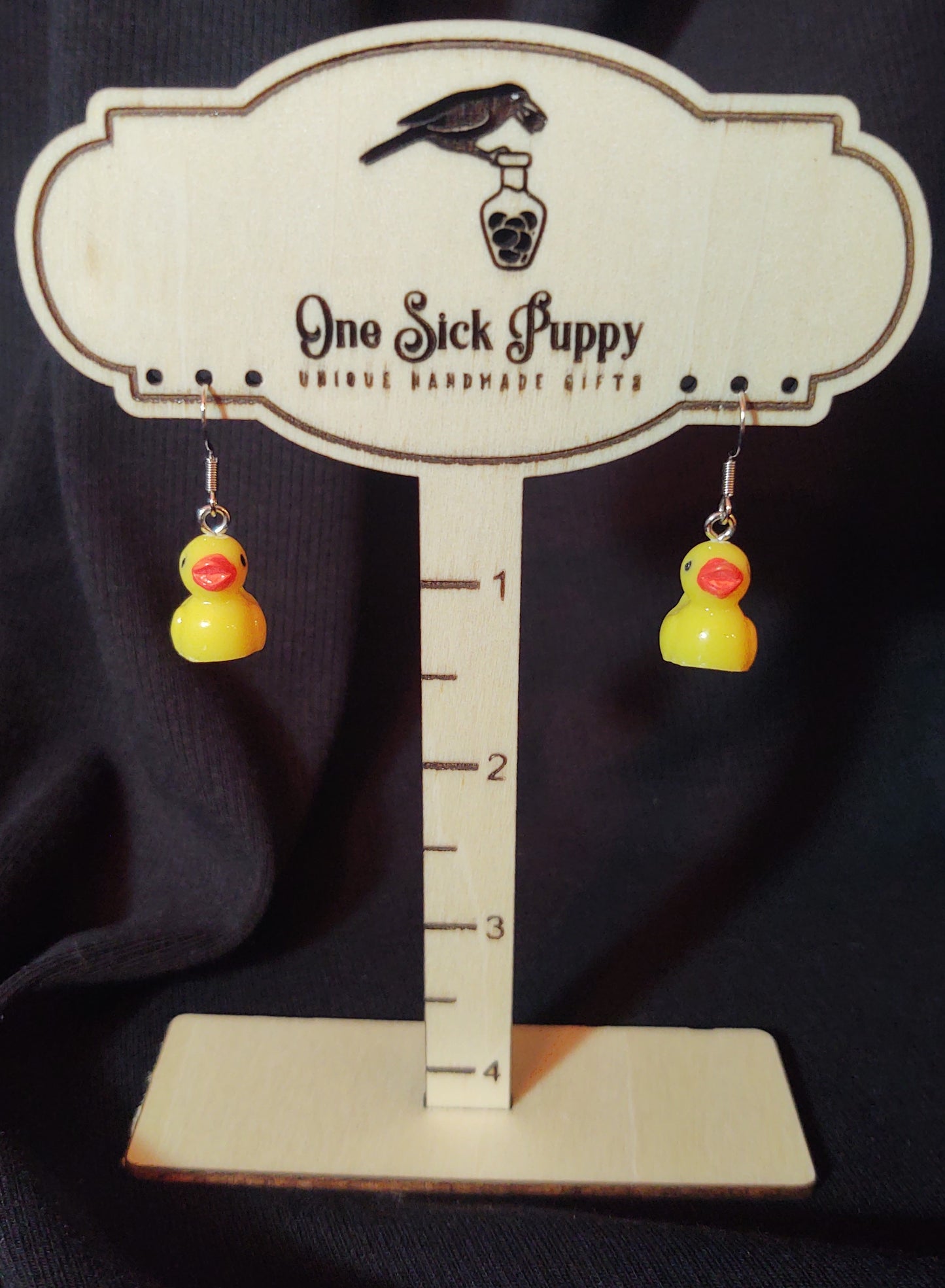 Rubber Ducky Dangle Earrings