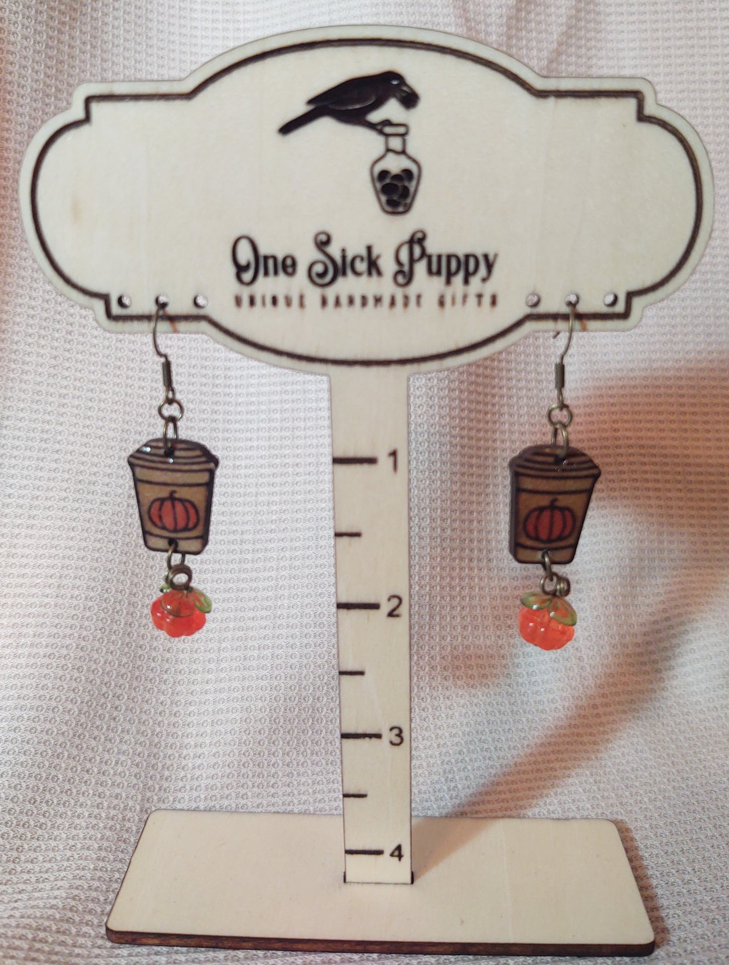 Pumpkin Latte Drop Earrings