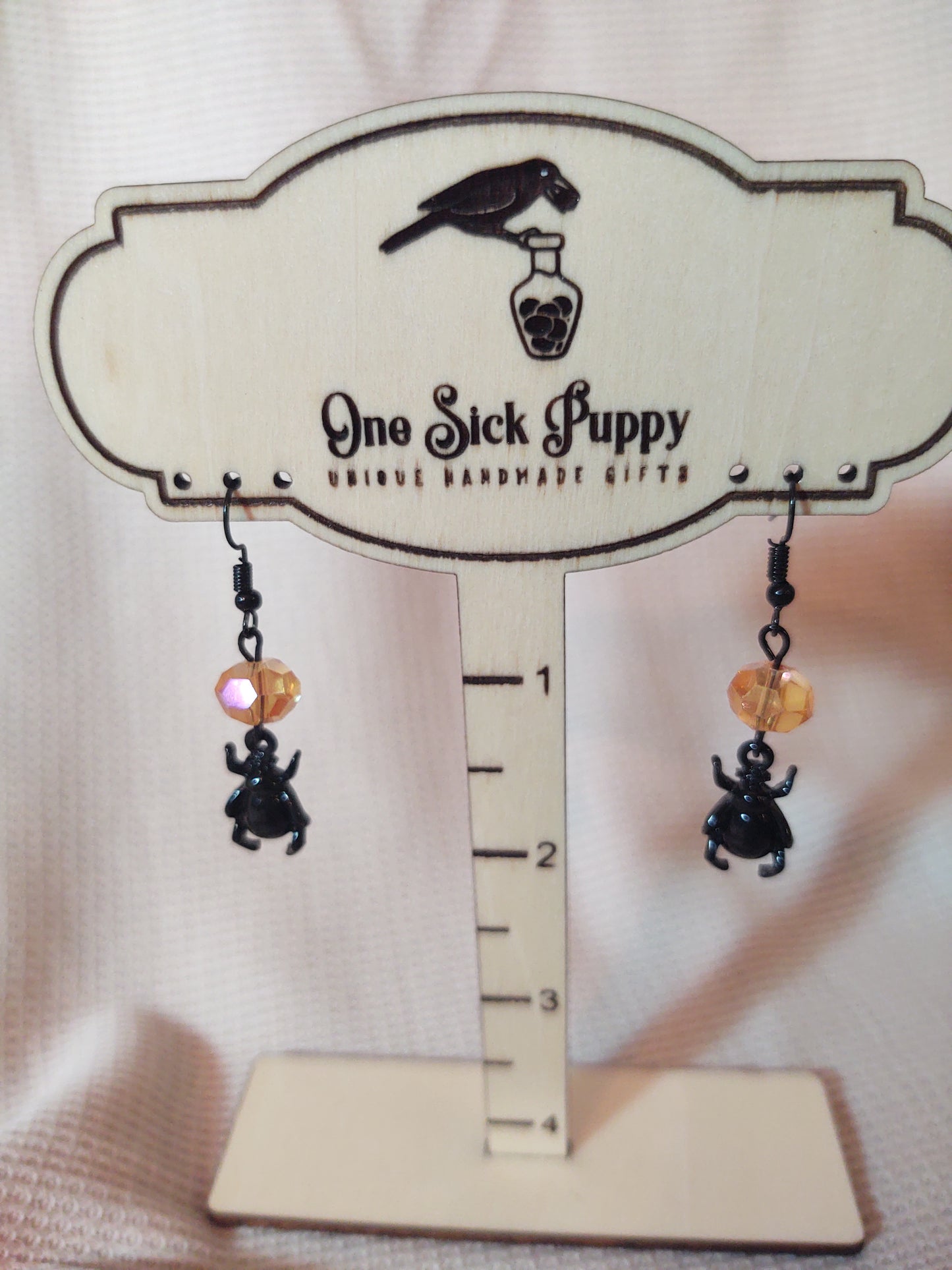 Scarab Beetle Dangle Earrings