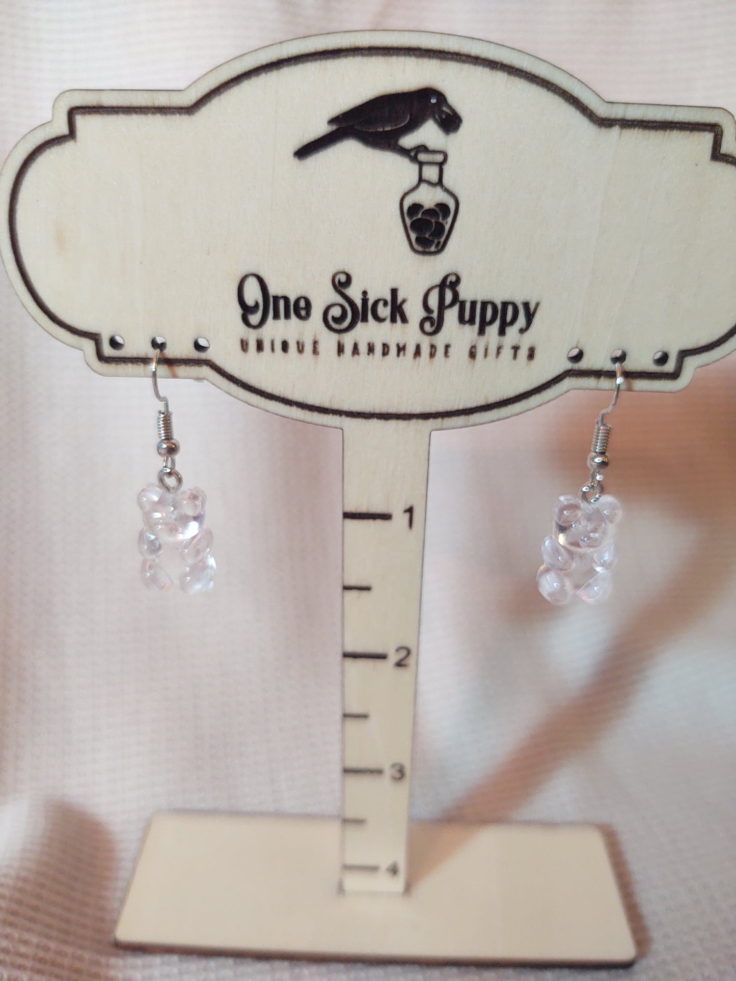Gummy Bear Drop Earrings - Unflavored