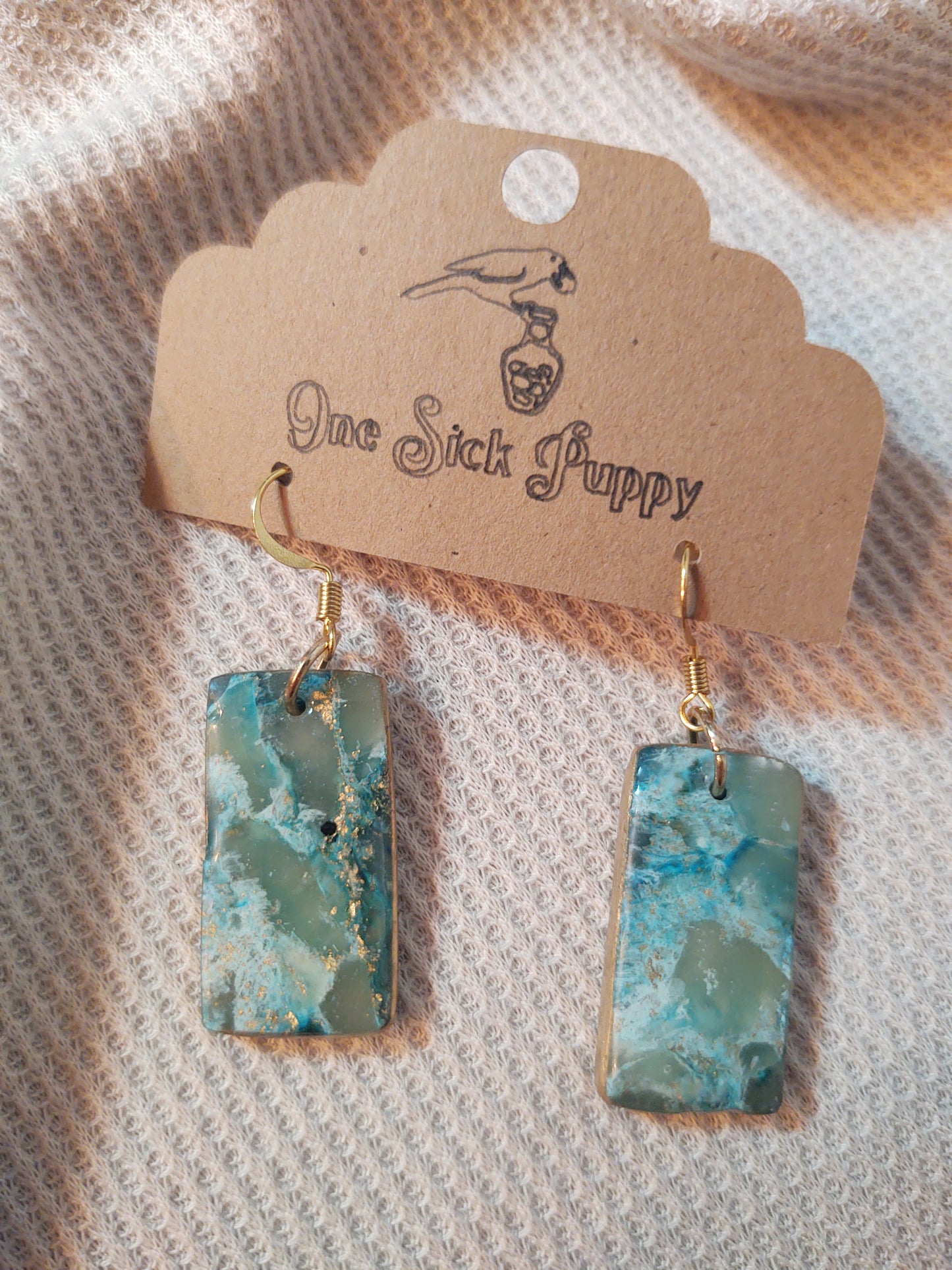 Ocean Waters Dangle Earrings