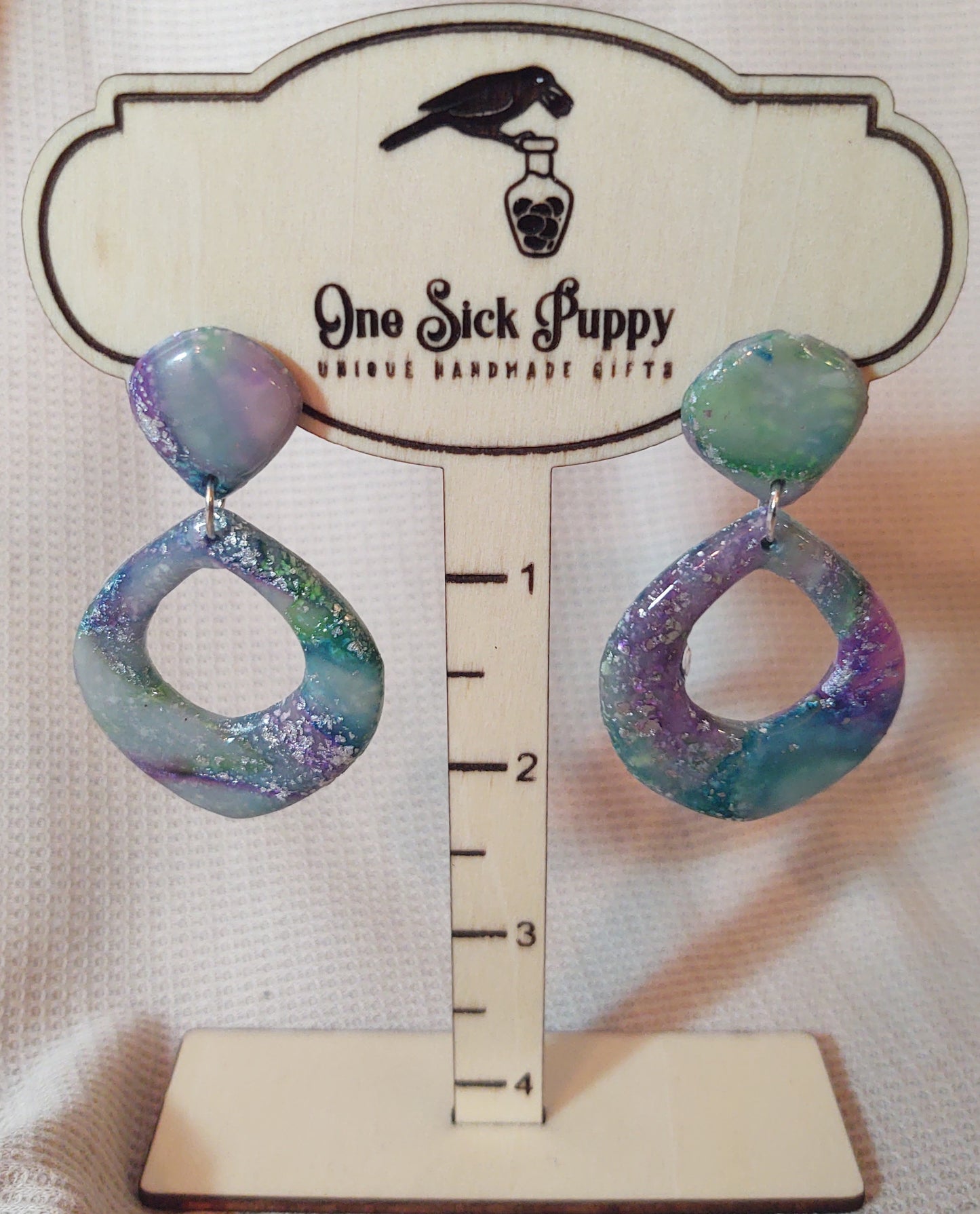 Ocean Mosaic Stud Drops