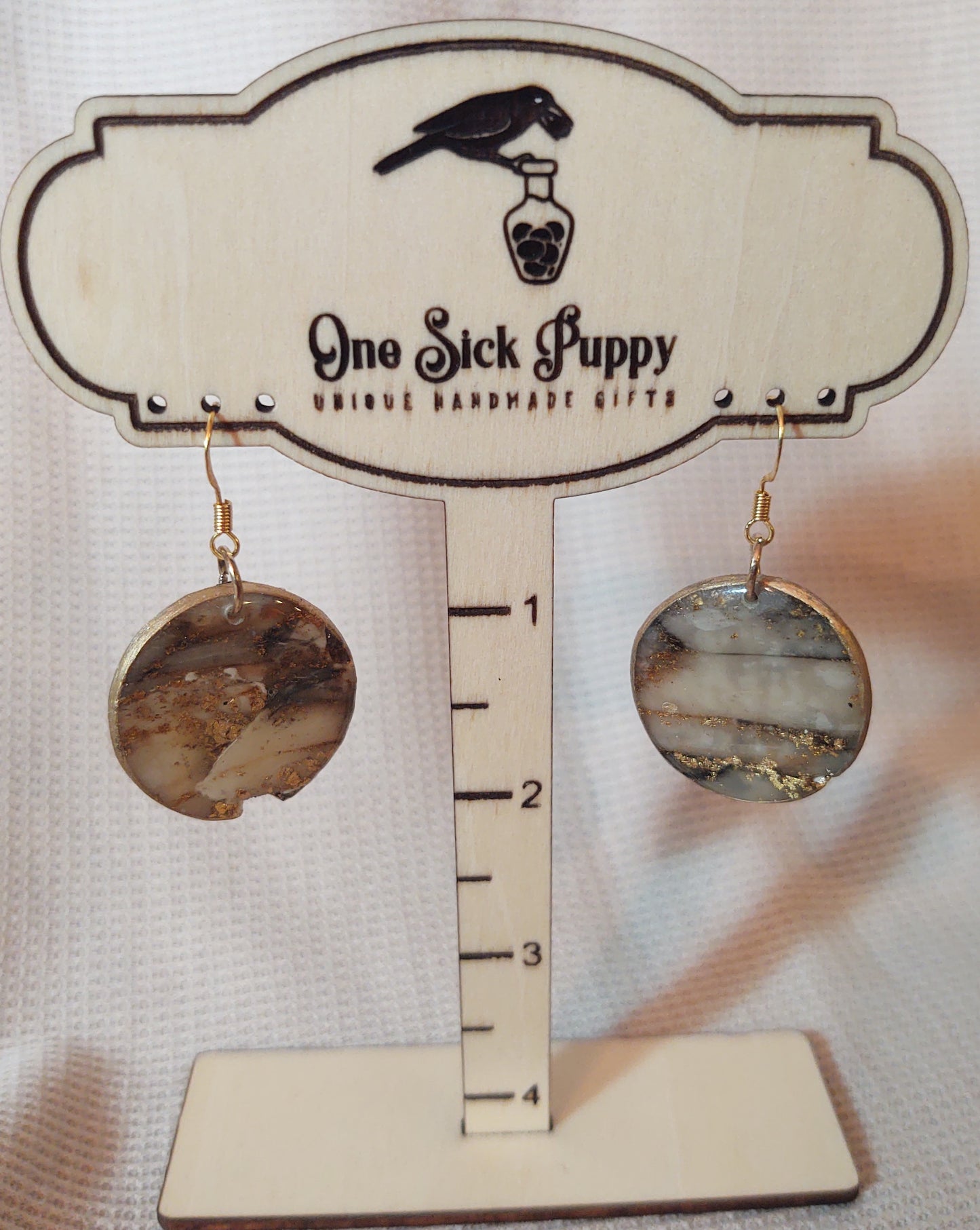 Stone Mosaic Dangle Earrings
