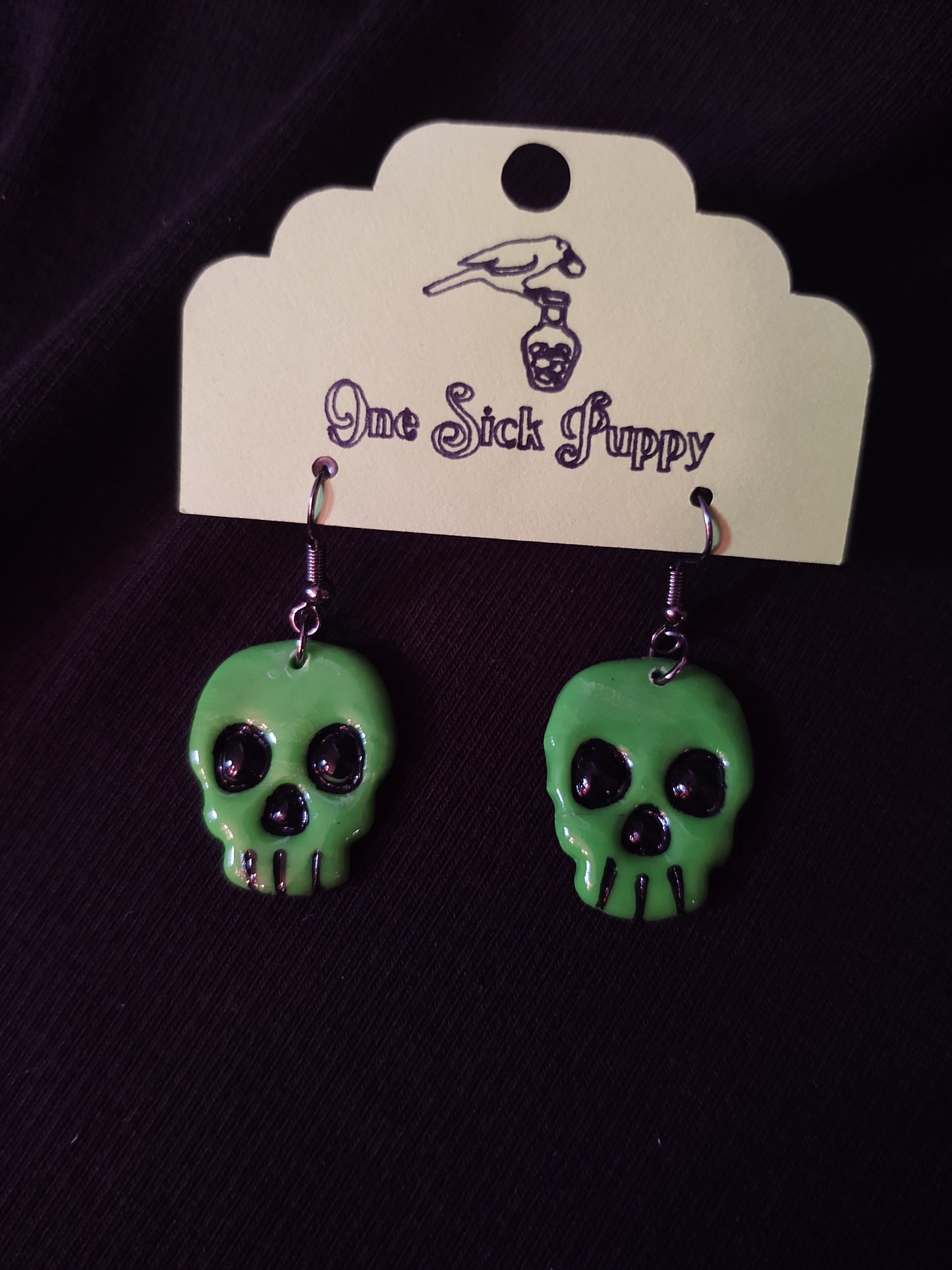 Neon Green Skulls