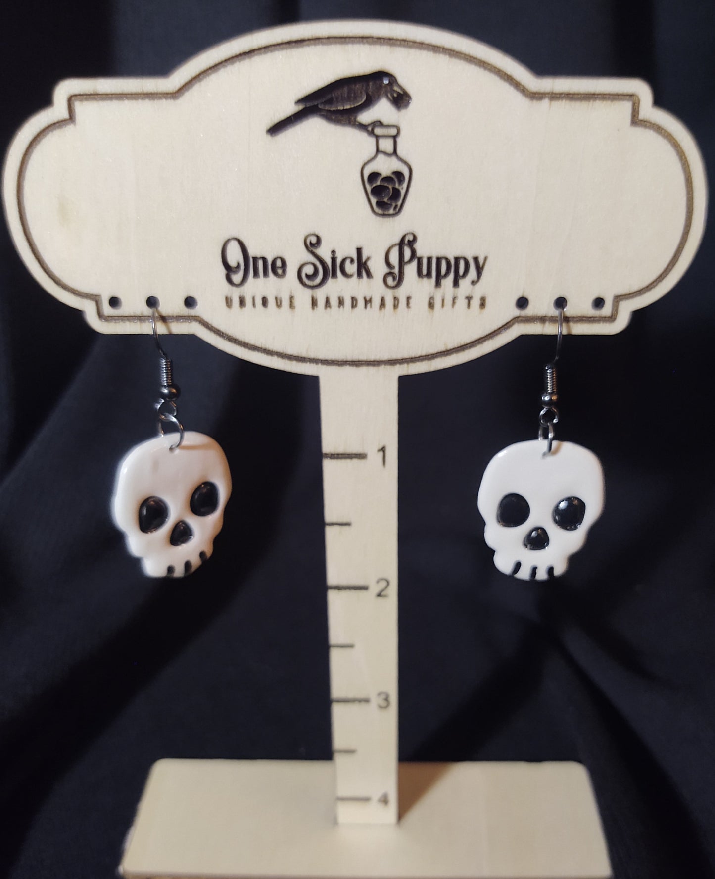 Skull Drop Earrings