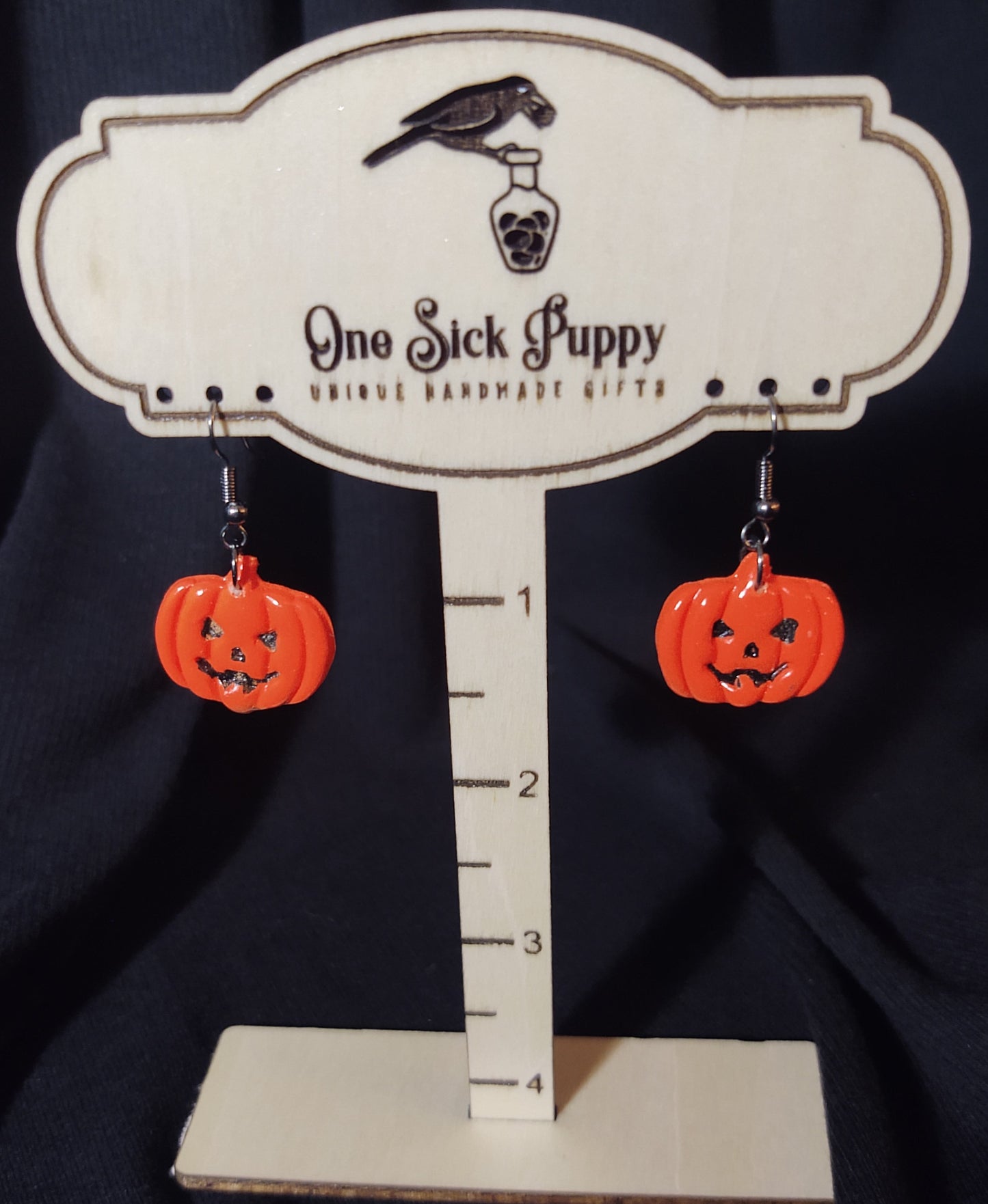 Jack-o-lantern Dangle Earrings