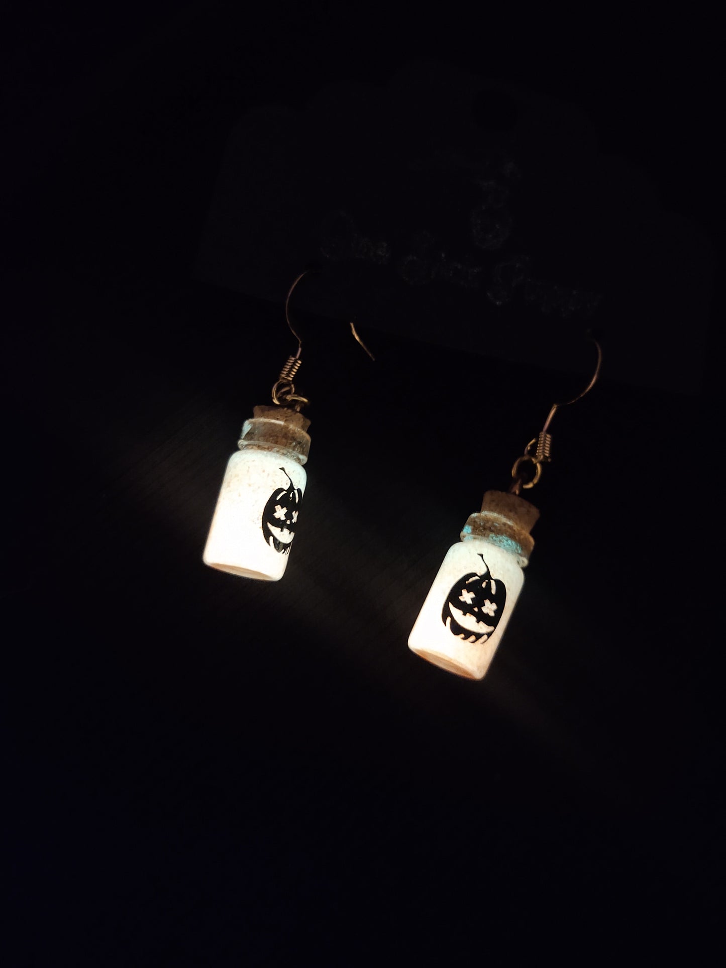 Toxic Pumpkin Glow Dangles