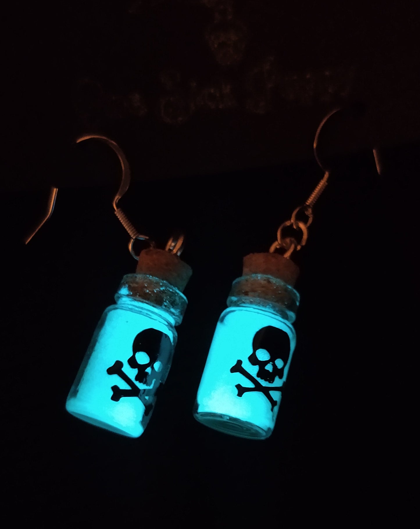 Toxic Blue Glow Dangles
