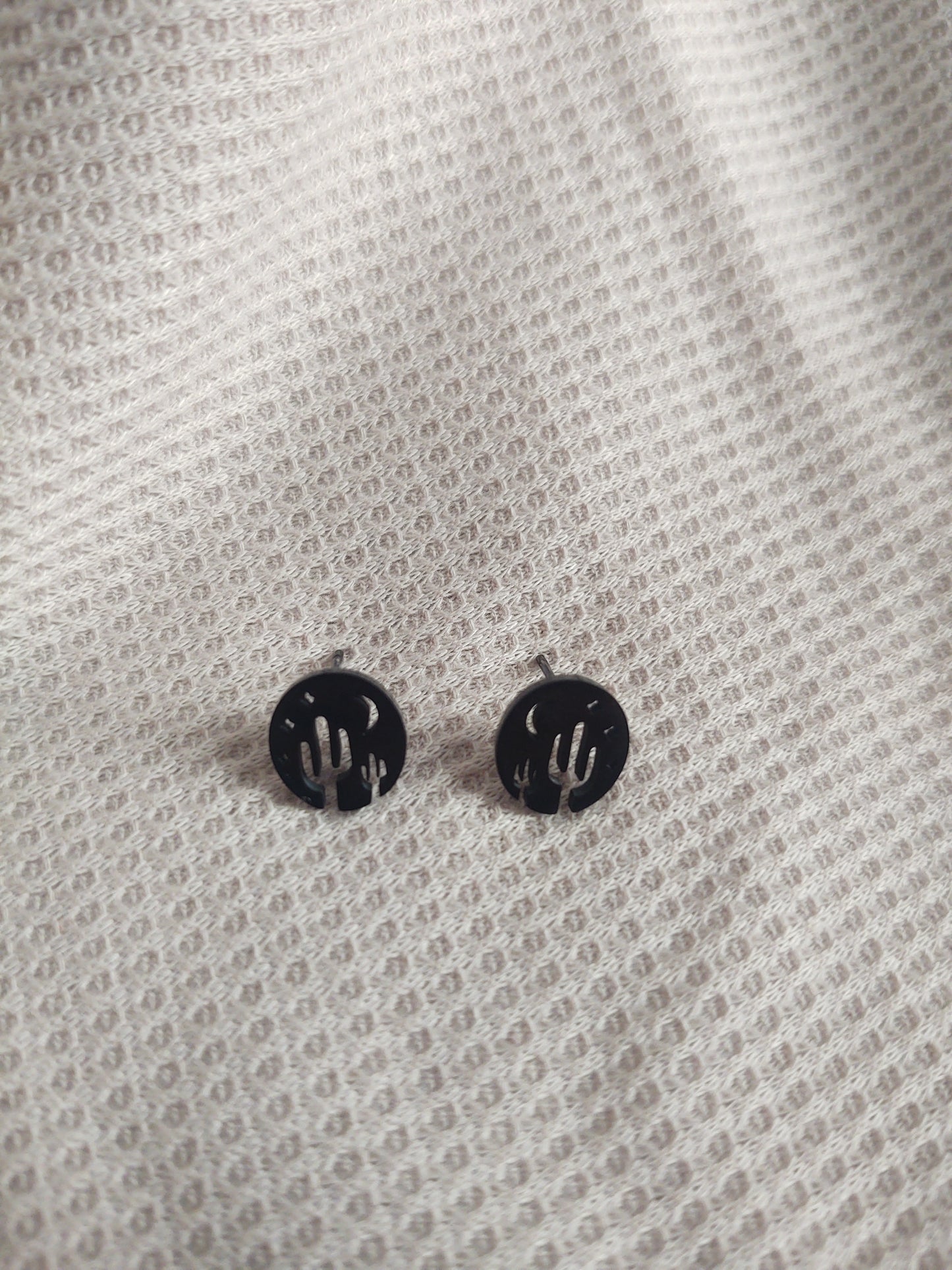 Black Metal Desert Studs