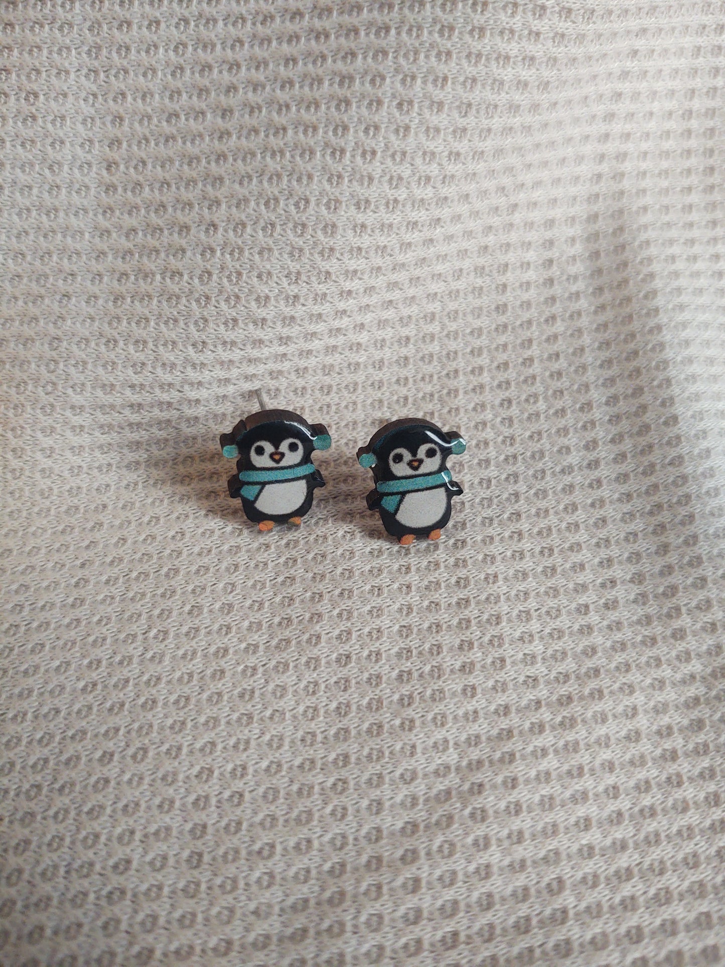 Winter Penguin Studs
