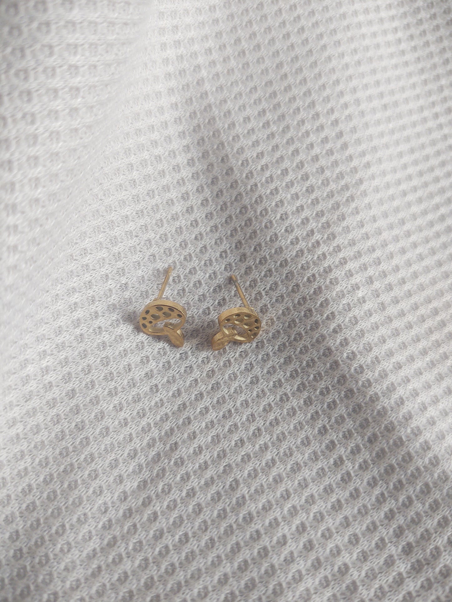 Golden Mushroom Studs