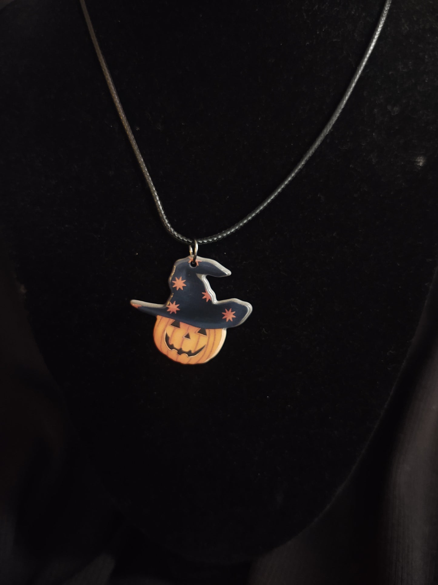 Witchy Jack-o-lantern Necklace