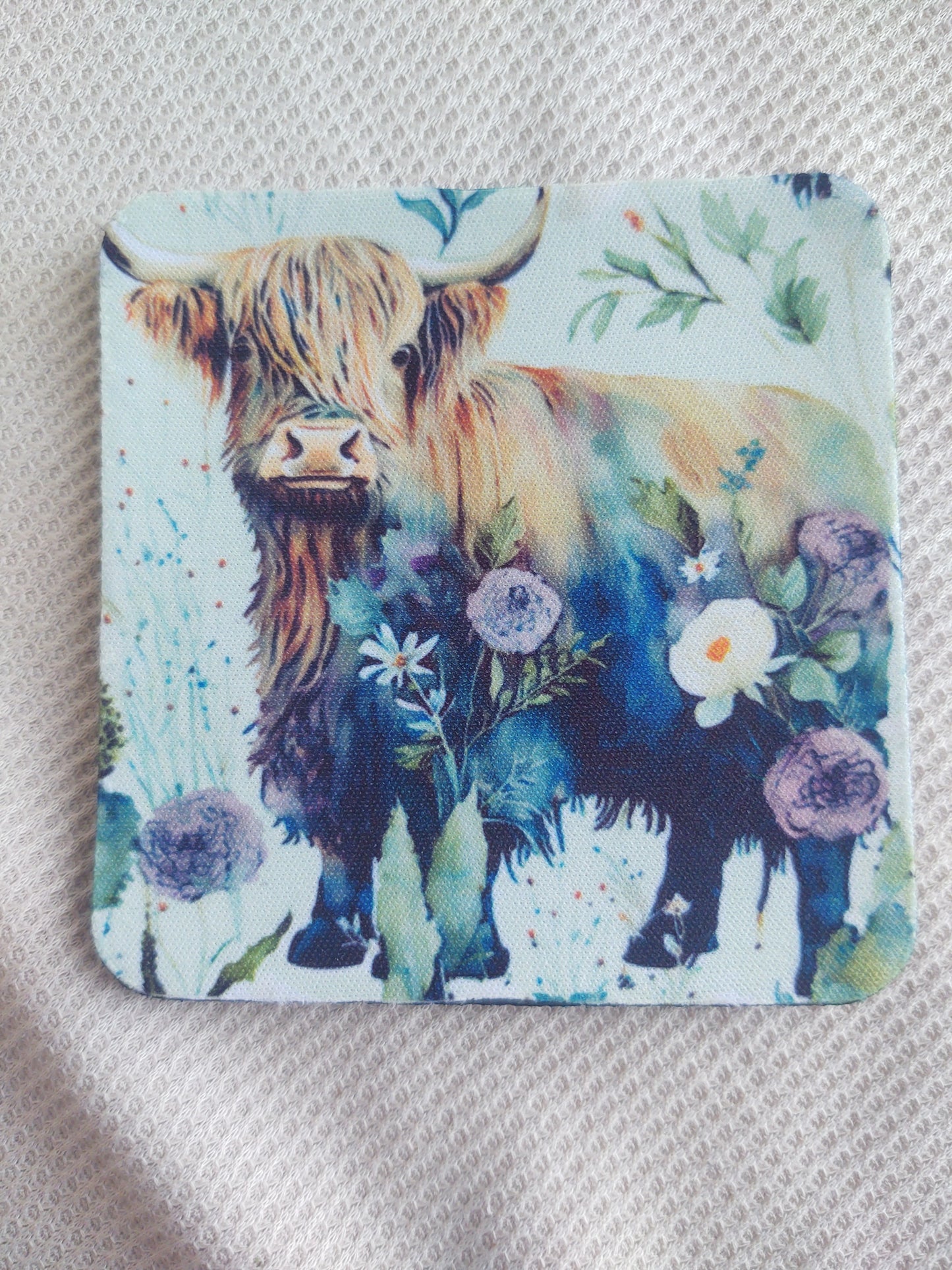 Highland Cow Coaster Set