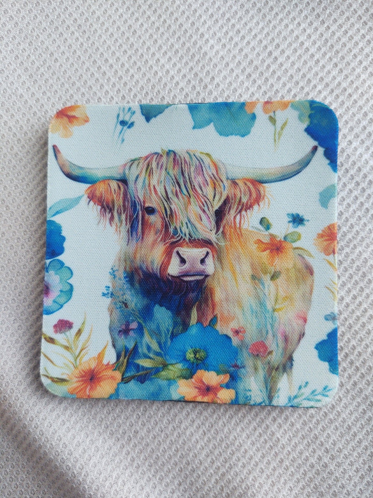 Highland Cow Coaster Set