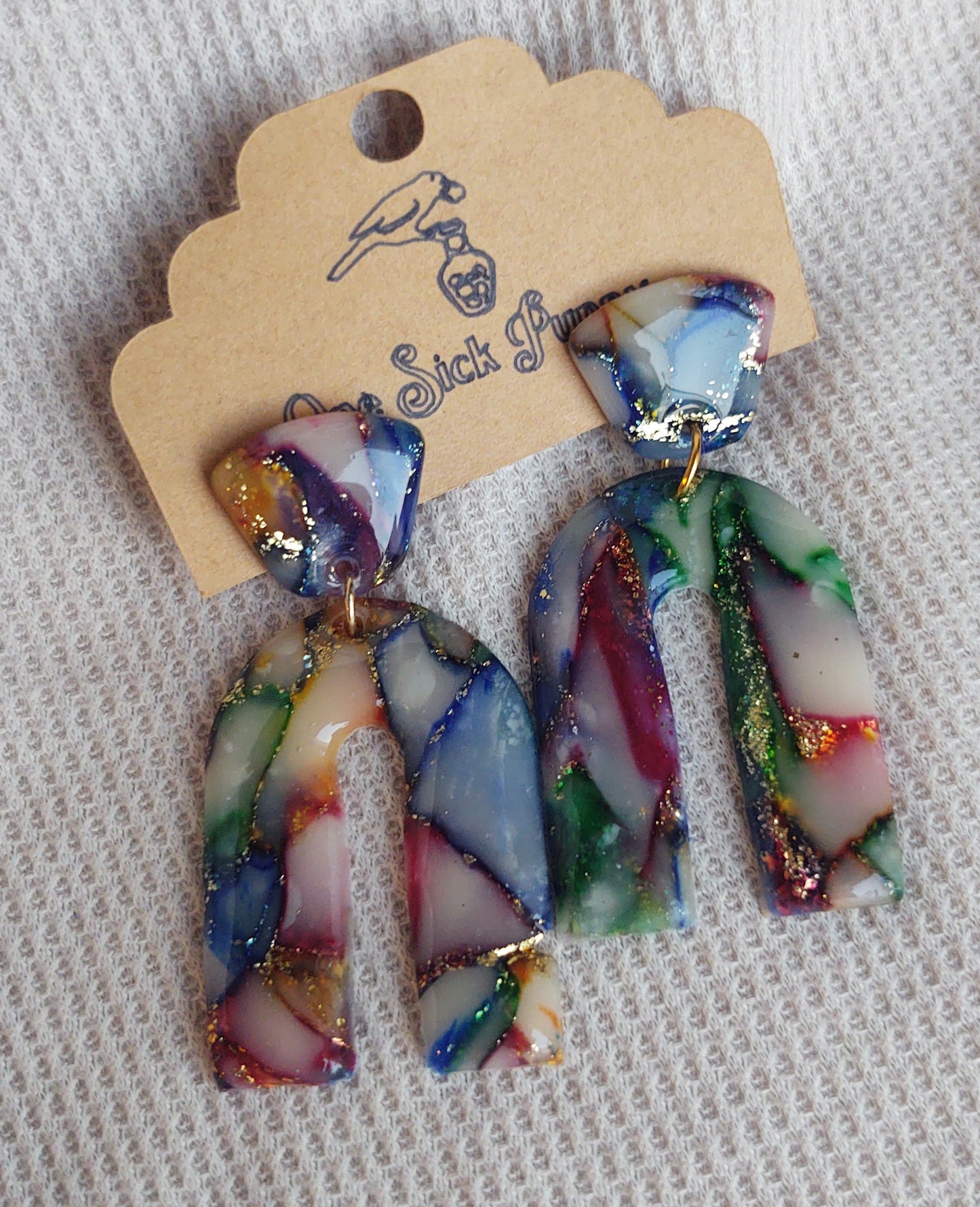 Mosaic Rainbow Earrings