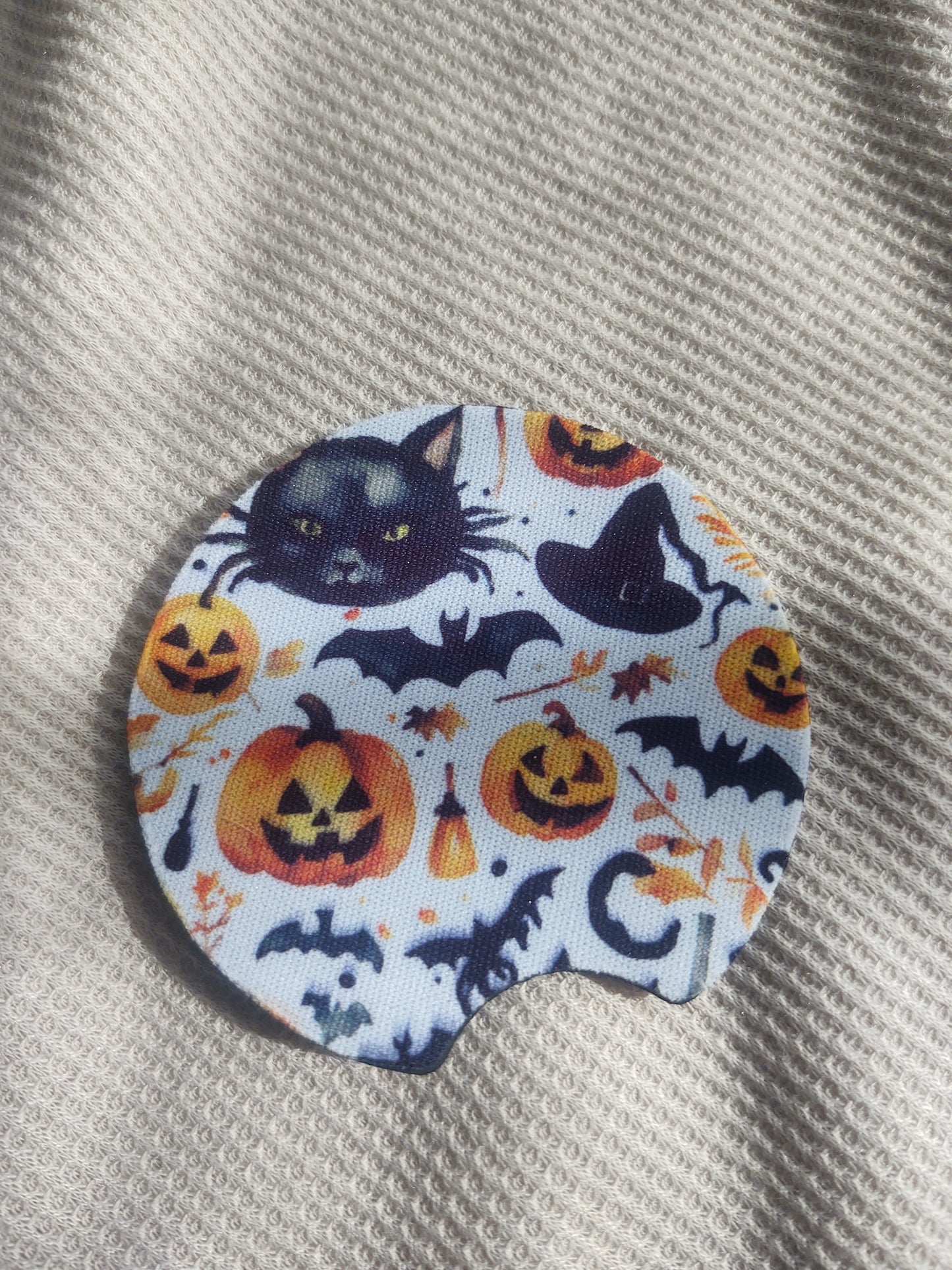 Watercolor Halloween Car Coaster Set