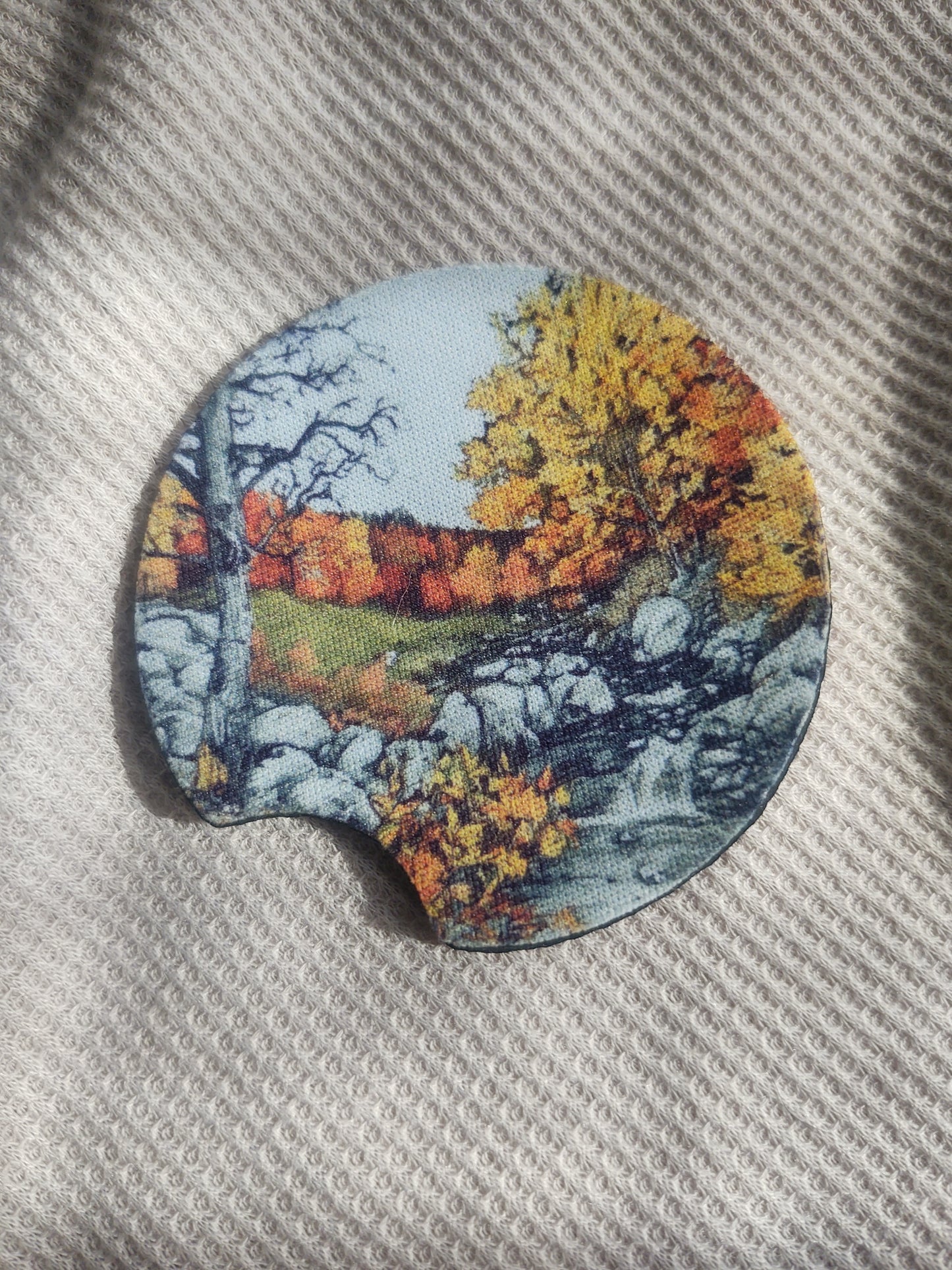 Pen and Ink Fall Car Coaster Set