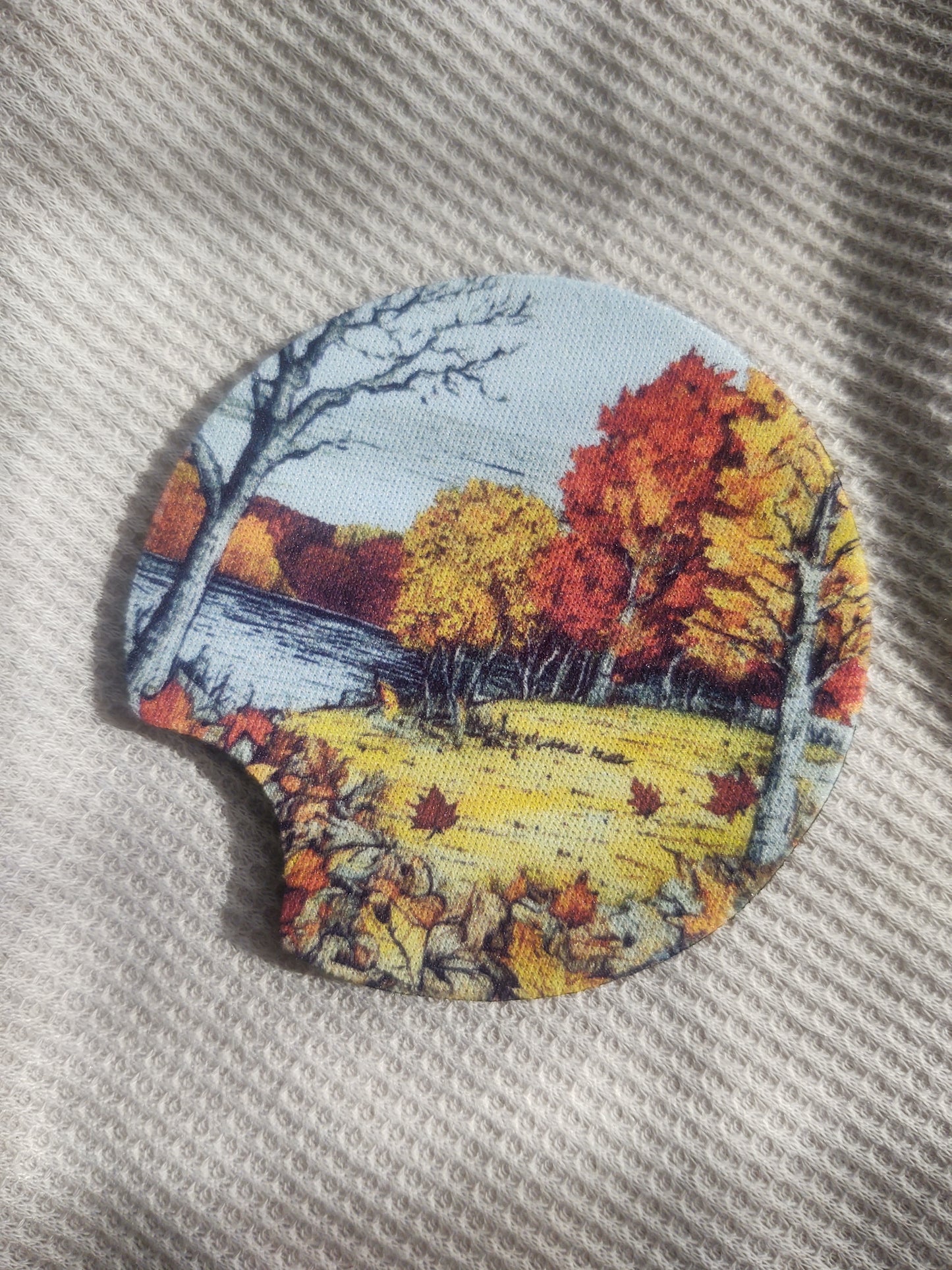 Pen and Ink Fall Car Coaster Set