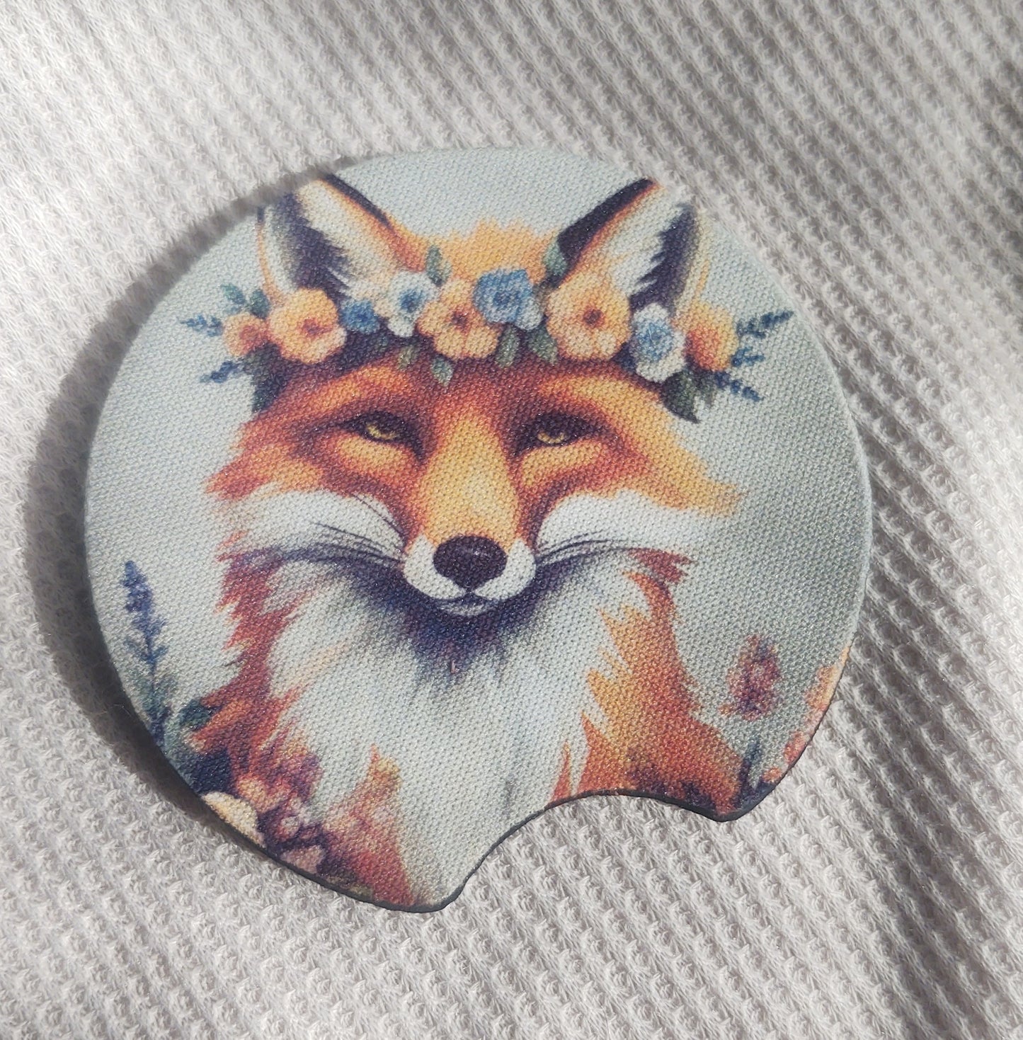 Friendly Fox Car Coaster Set