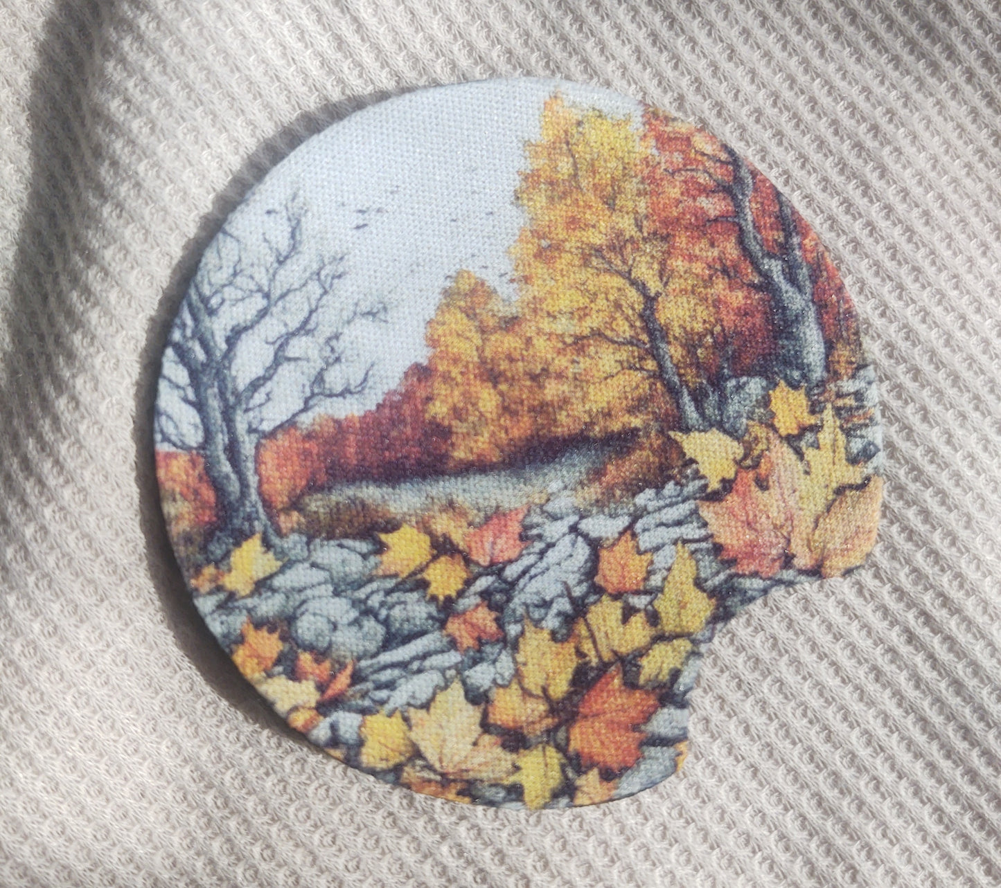 Pen and Ink Watercolor Fall Car Coaster Set