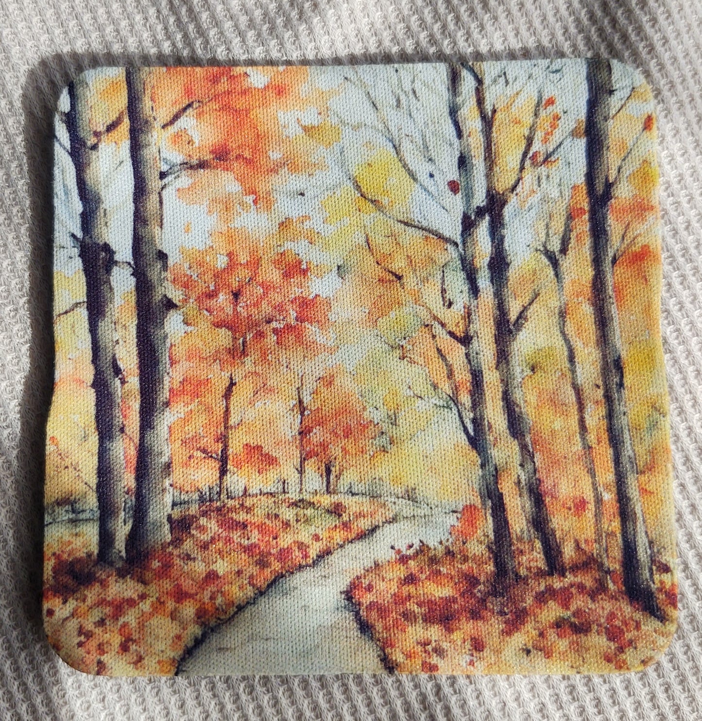 Watercolor Fall Farm Coaster Set