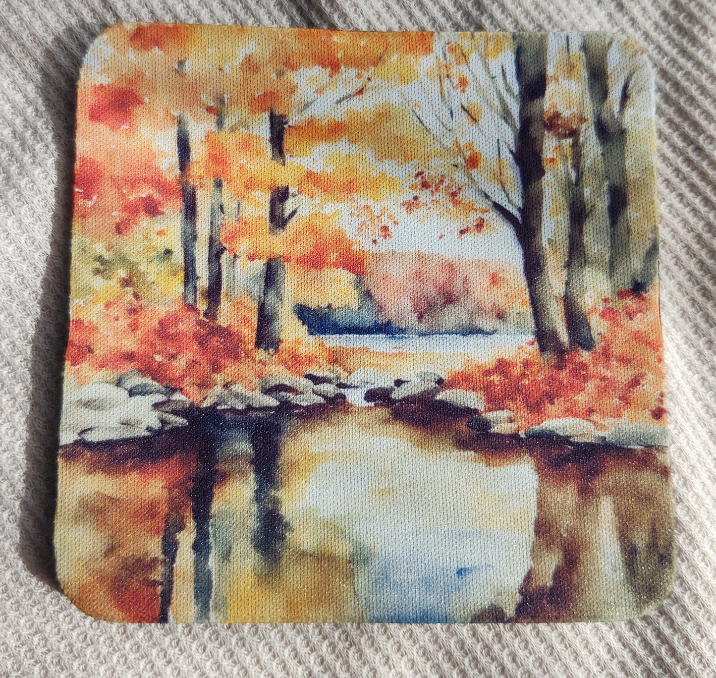 Watercolor Fall Farm Coaster Set