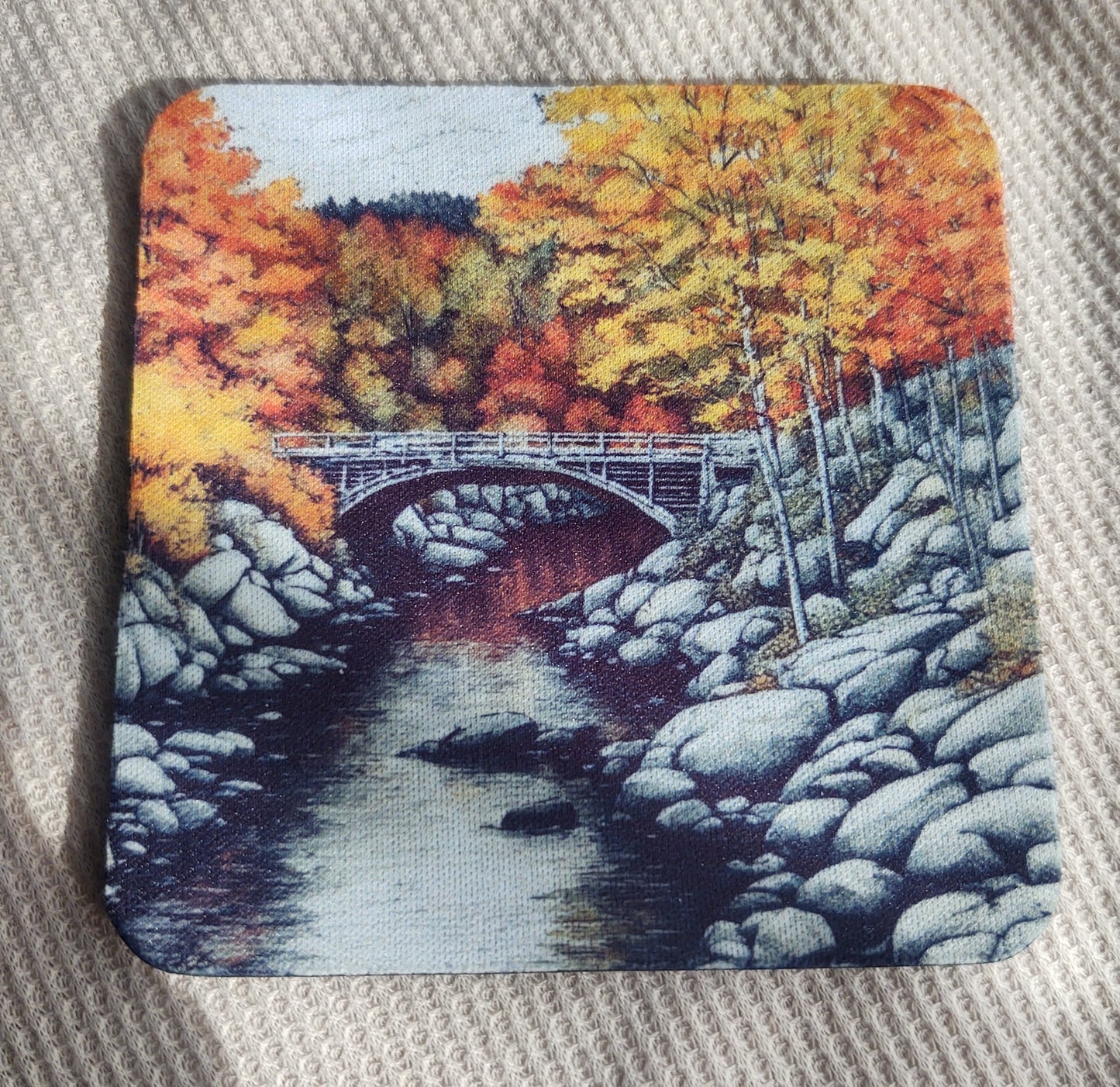 Pen and Ink Fall Farm Coaster Set