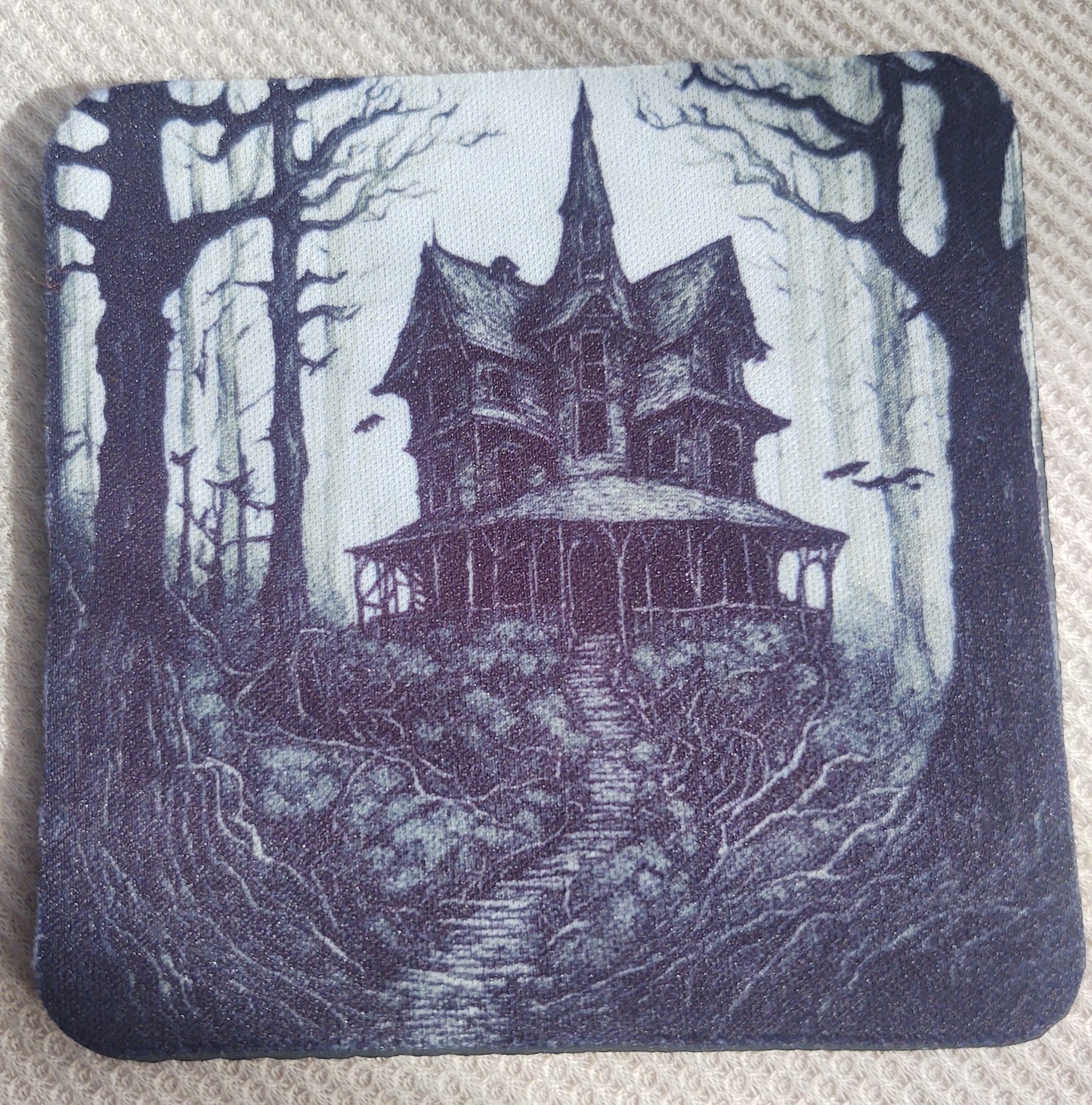 Spooky House Haunted Coaster Set