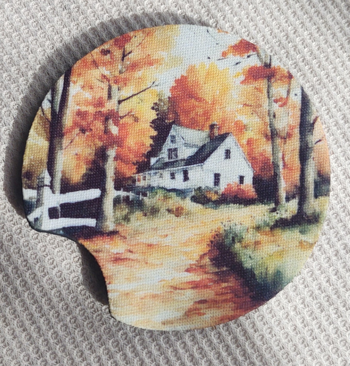 Fall Farm Car Coaster Set