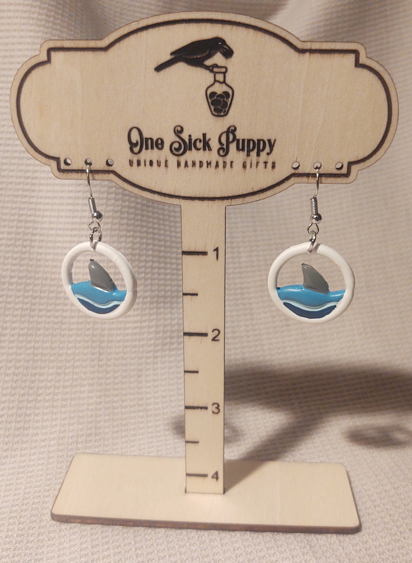 Shark Fin Dangle Earrings