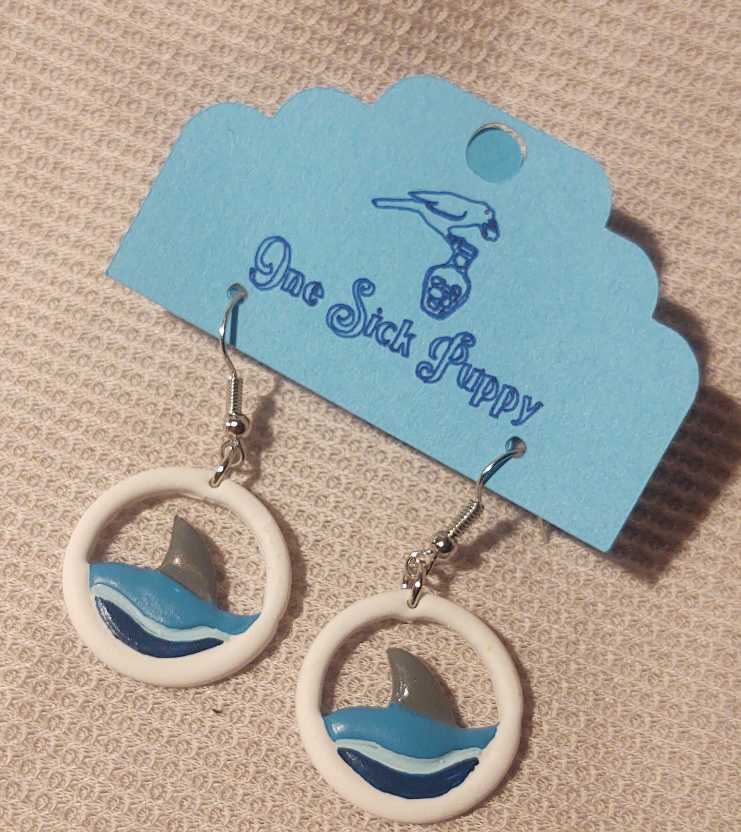 Shark Fin Dangle Earrings
