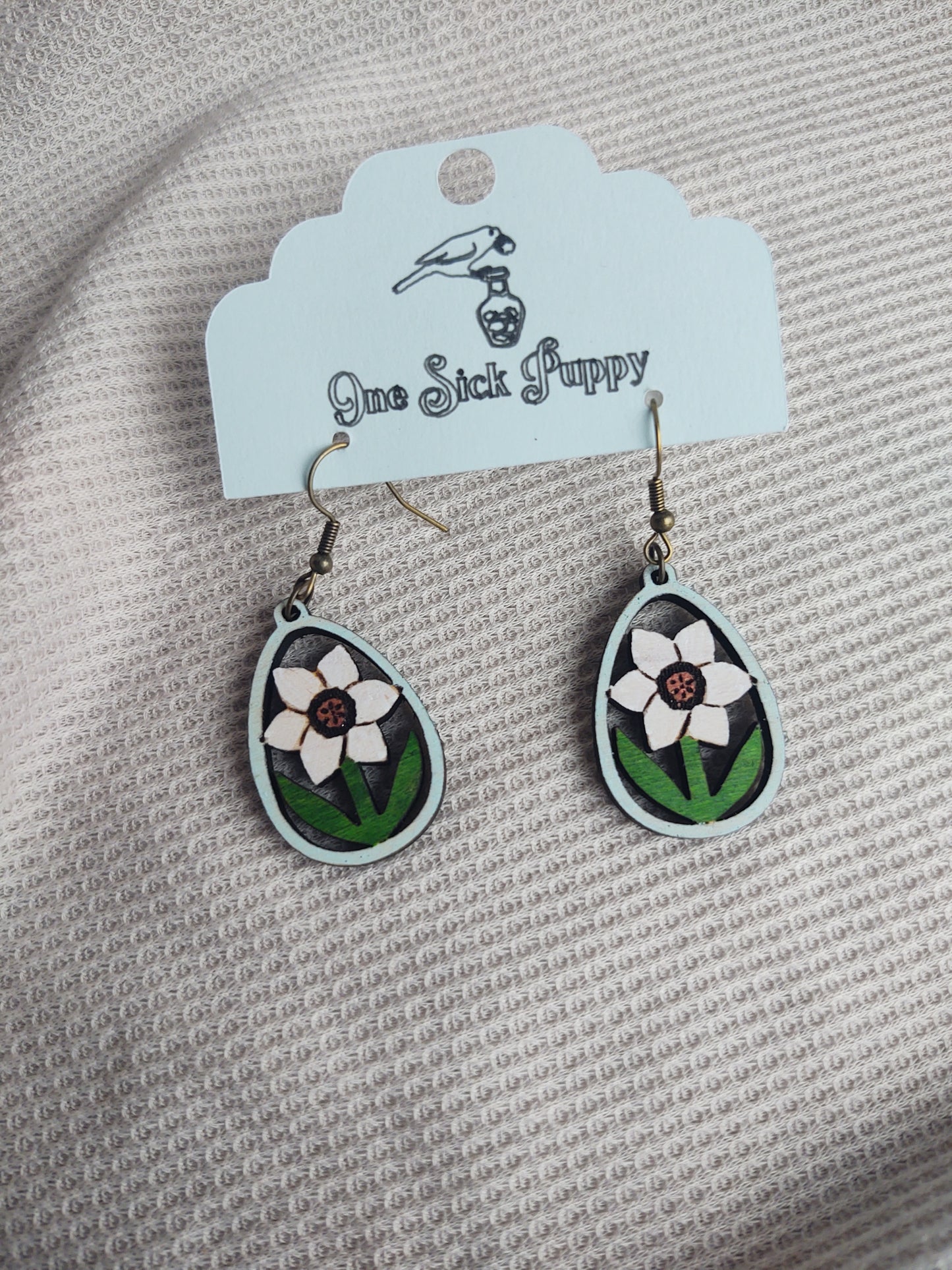 Spring Flower Dangle Earrings
